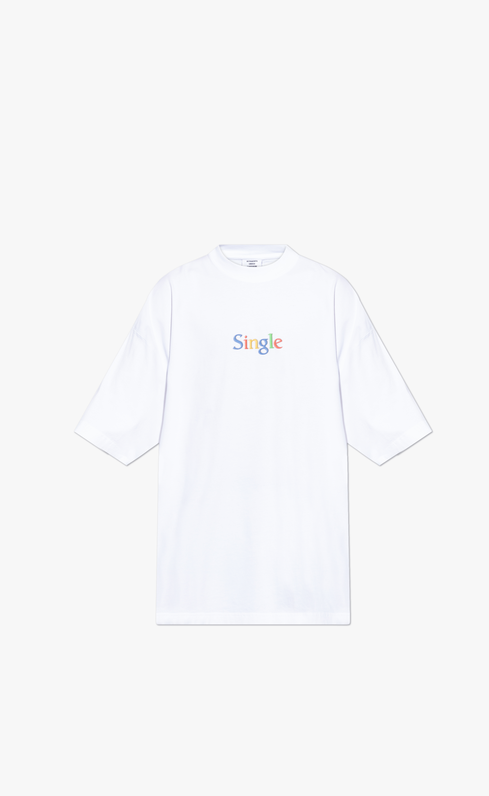 SINGLE OVERSIZED WHITE T-SHIRT