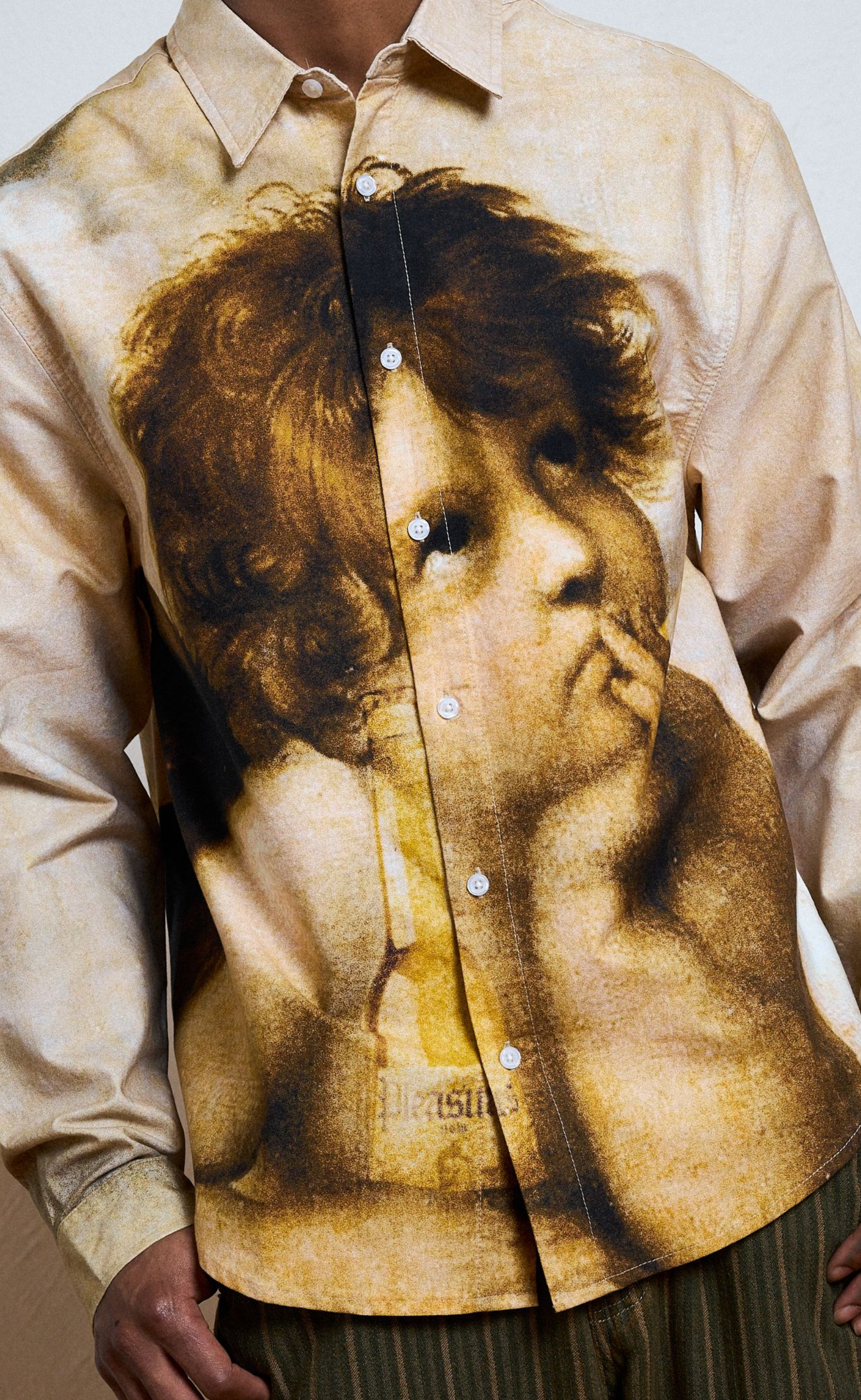 CHERUB BUTTON UP MULTI SHIRT