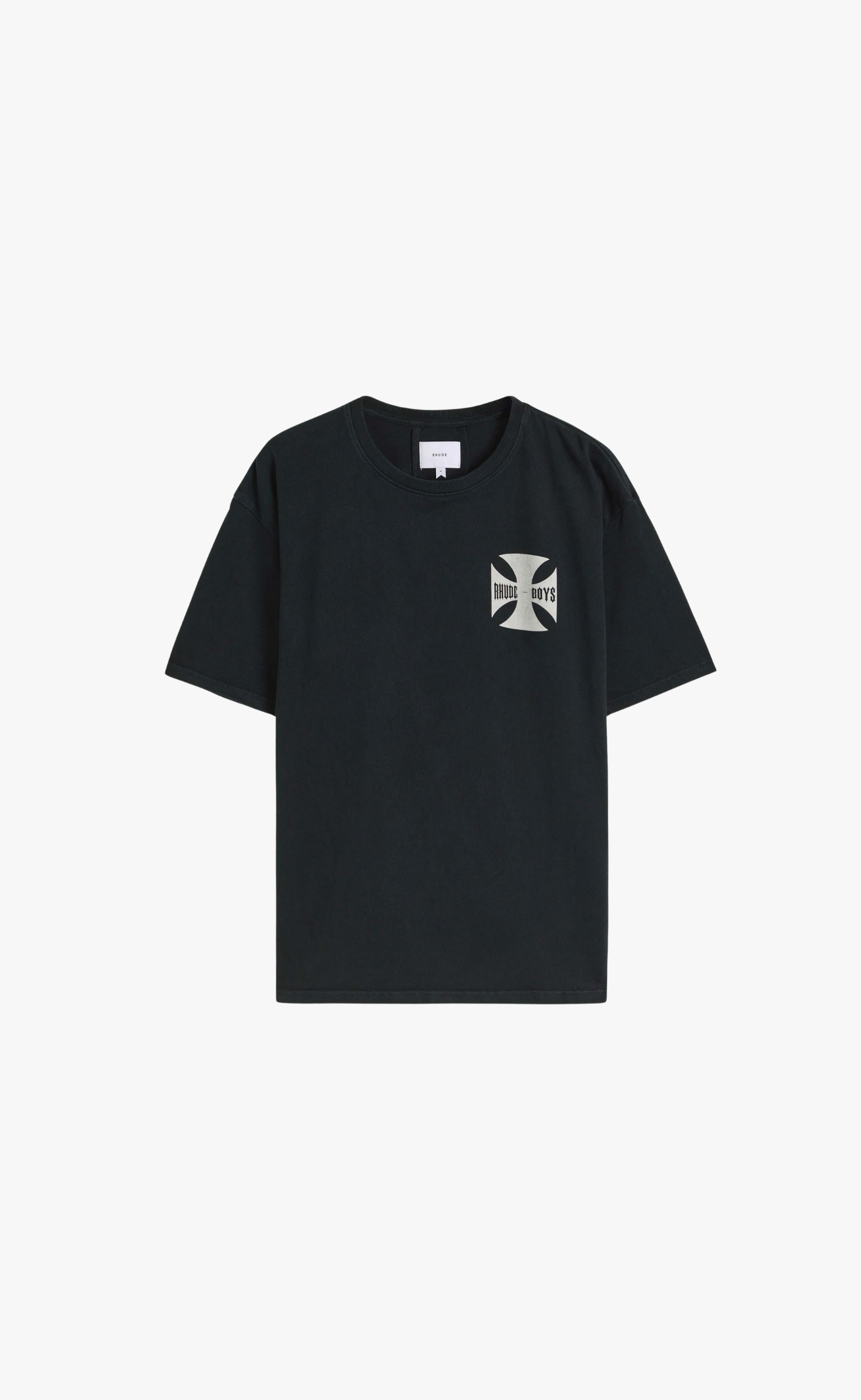 RHUDE BOYS VINTAGE BLACK T-SHIRT