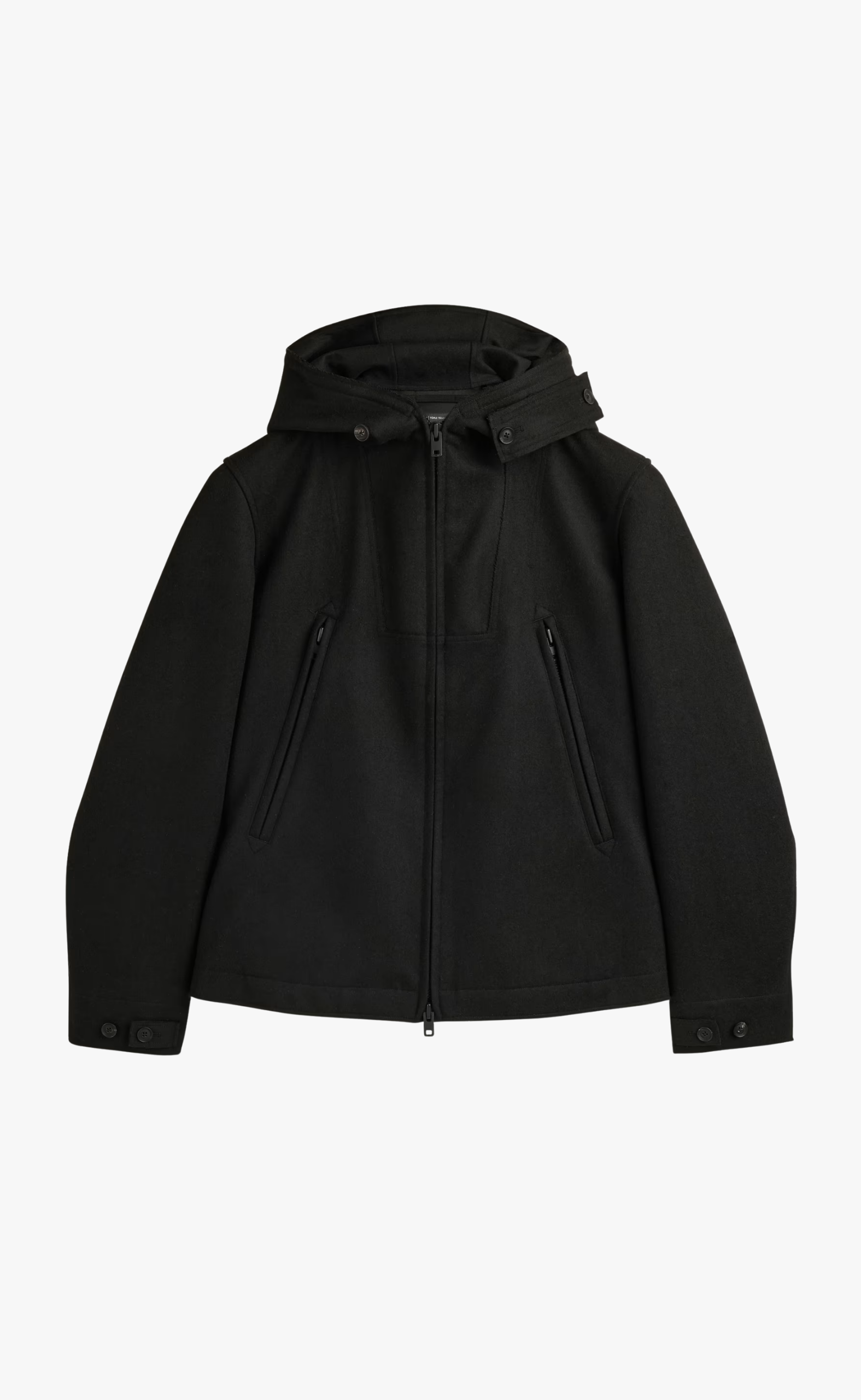 MELTON BLACK JACKET
