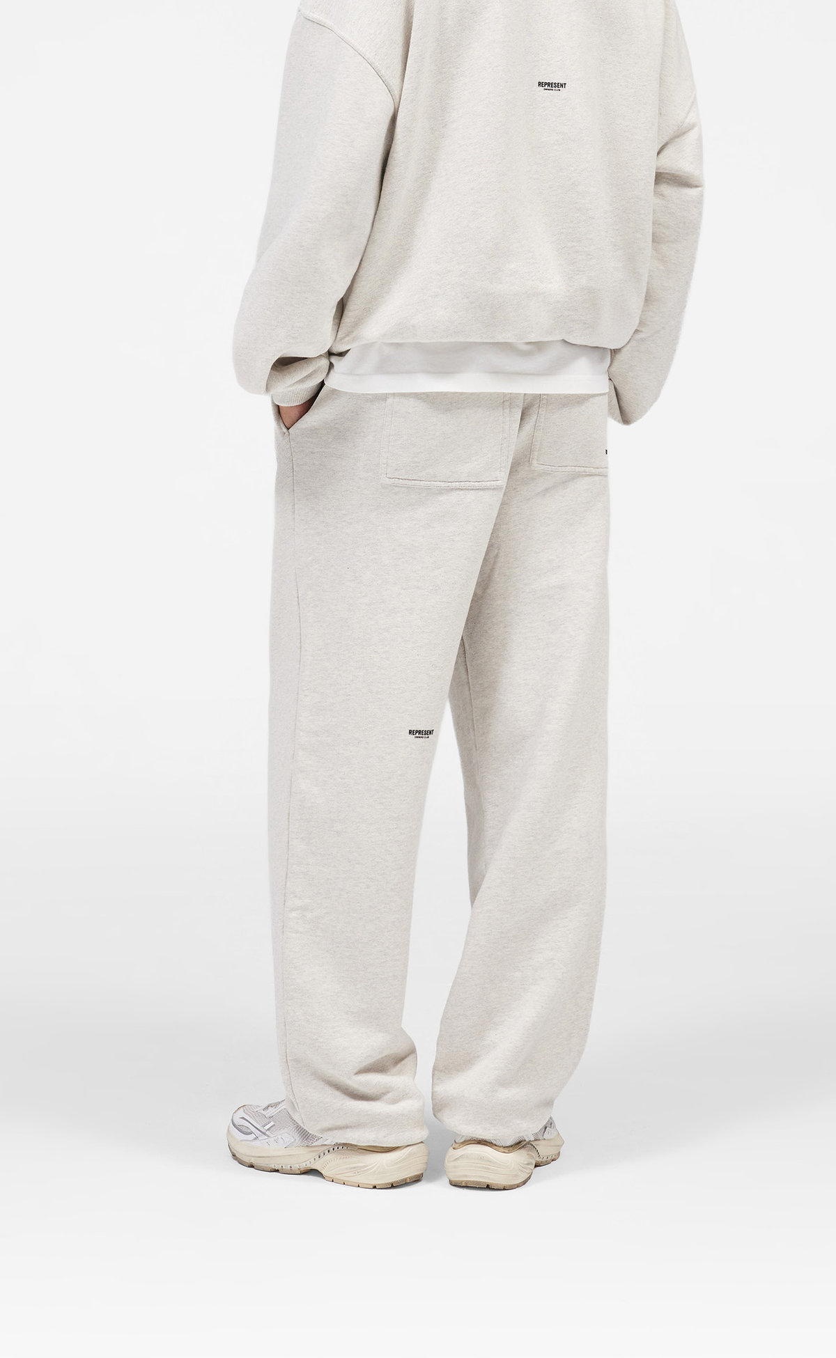 MICRO OWNERS CLUB CREAM MARL SWEATPANTS