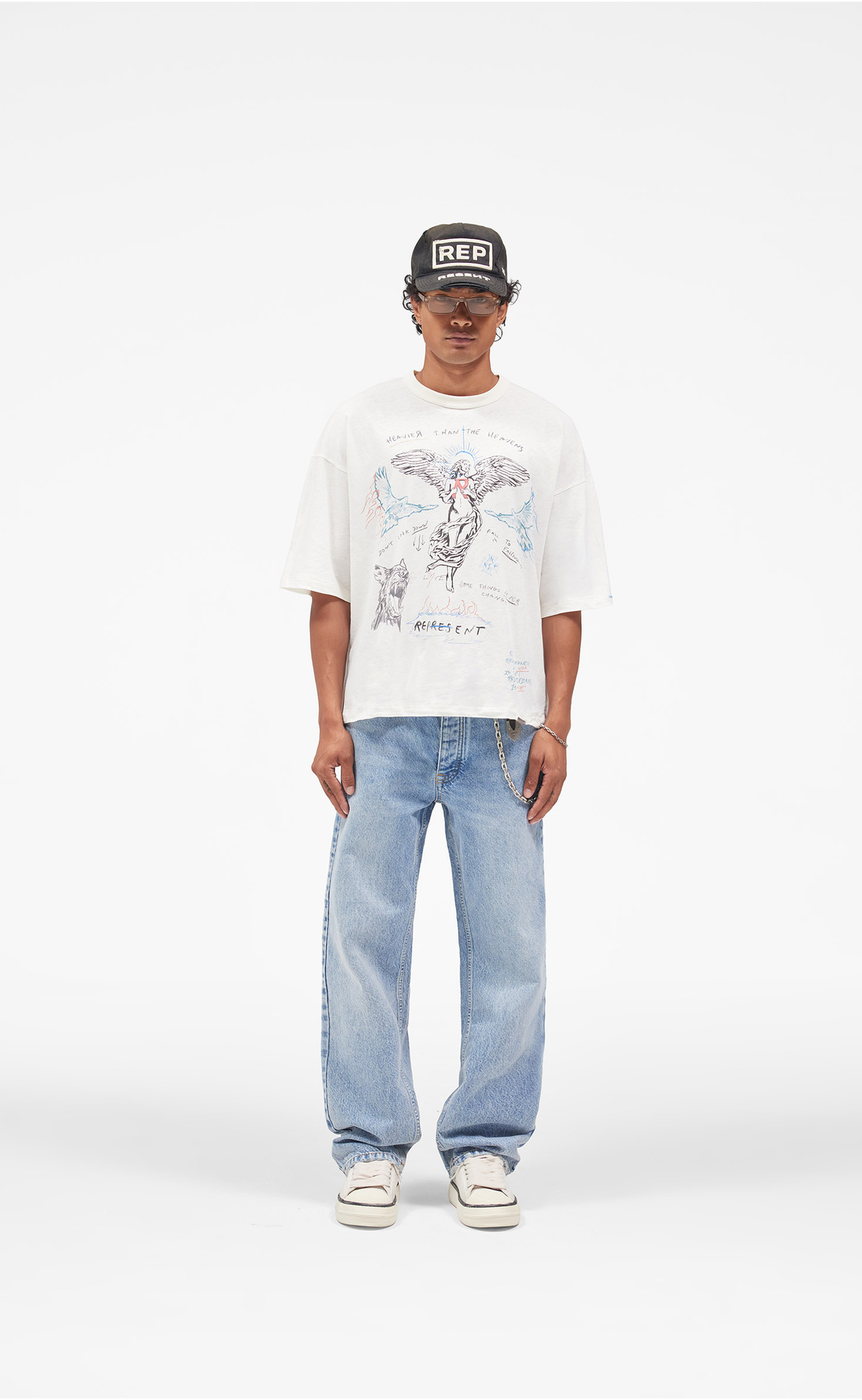 HEAVIER THAN THE HEAVENS ANTIQUE WHITE T-SHIRT