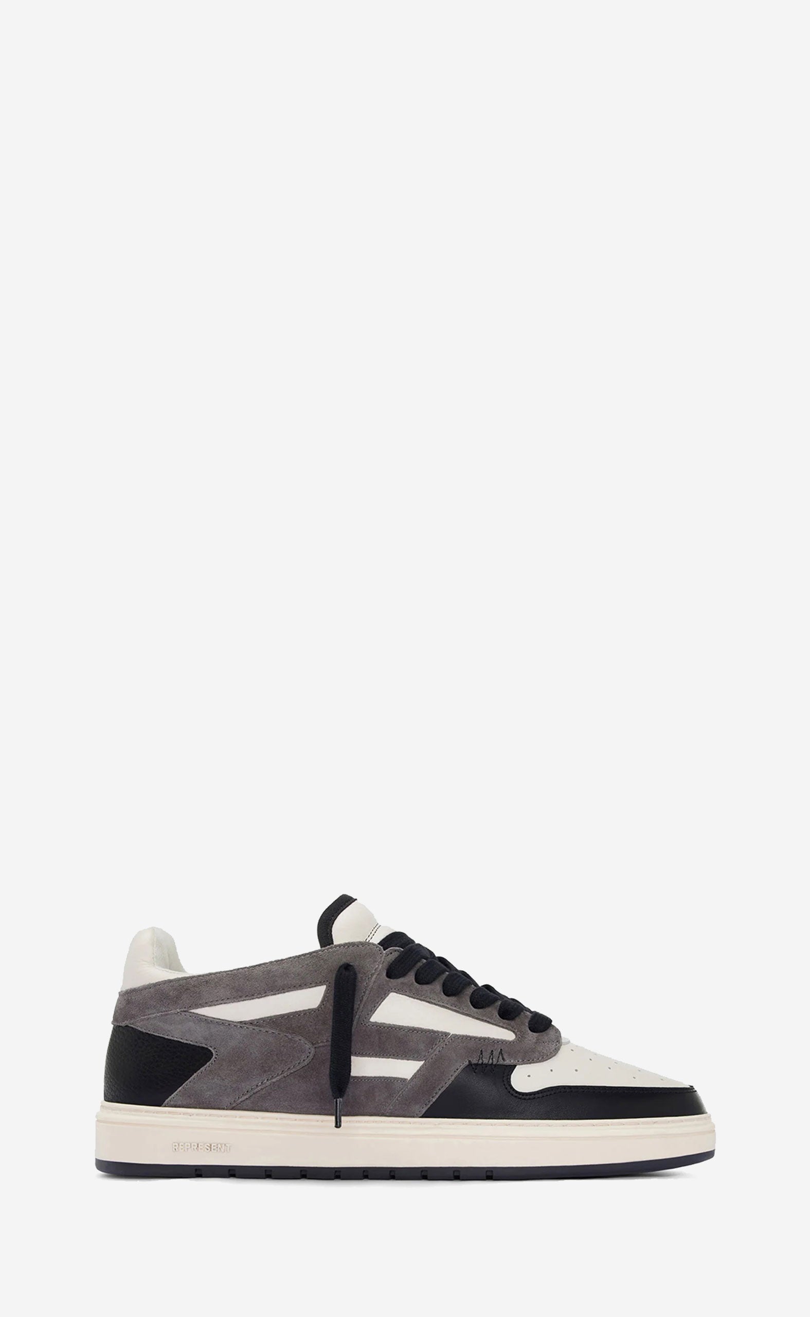 GREY VINTAGE WHITE BLACK REPTOR SNEAKERS