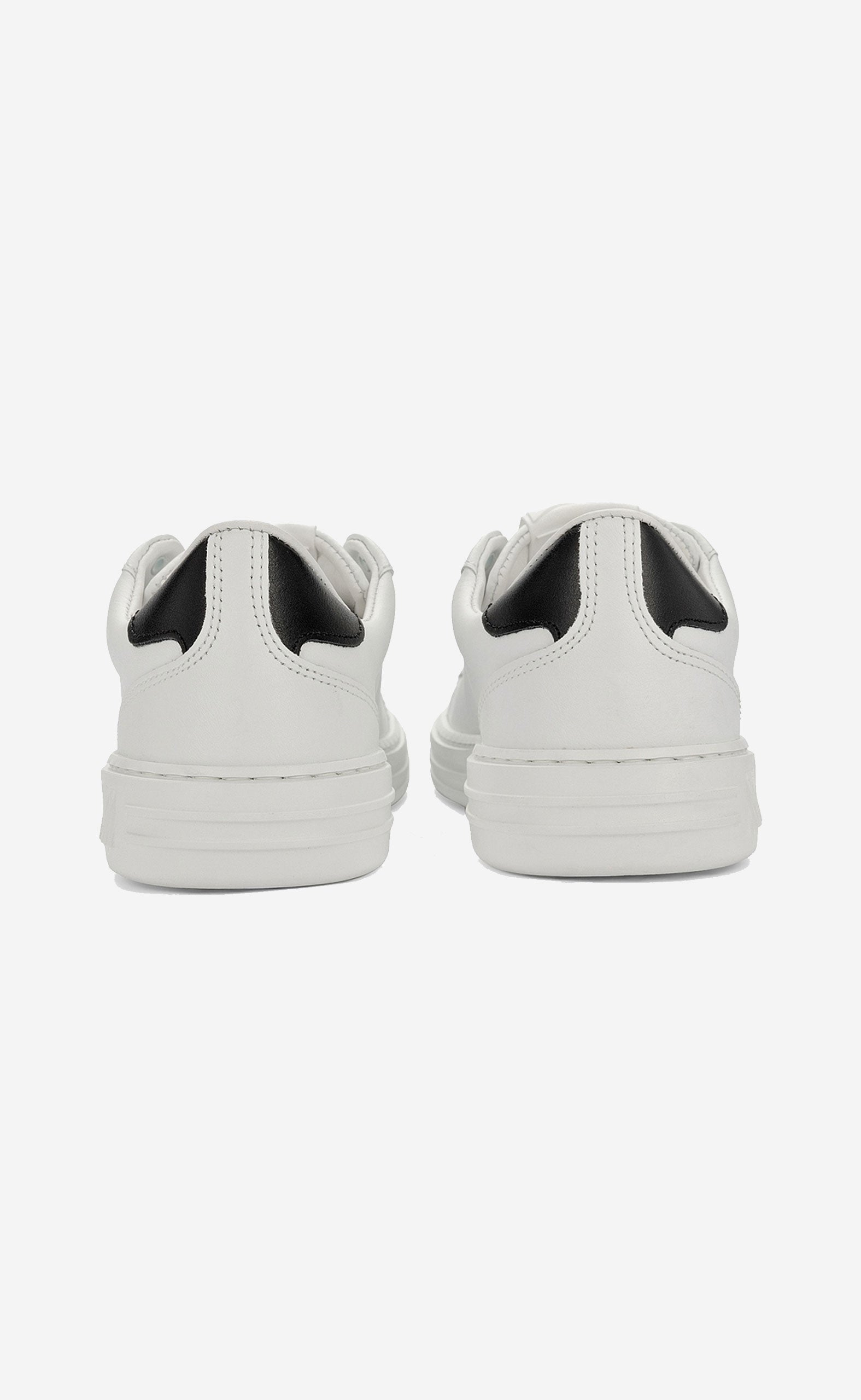 BLACK WHITE ICONIC CUPSOLE SNEAKERS
