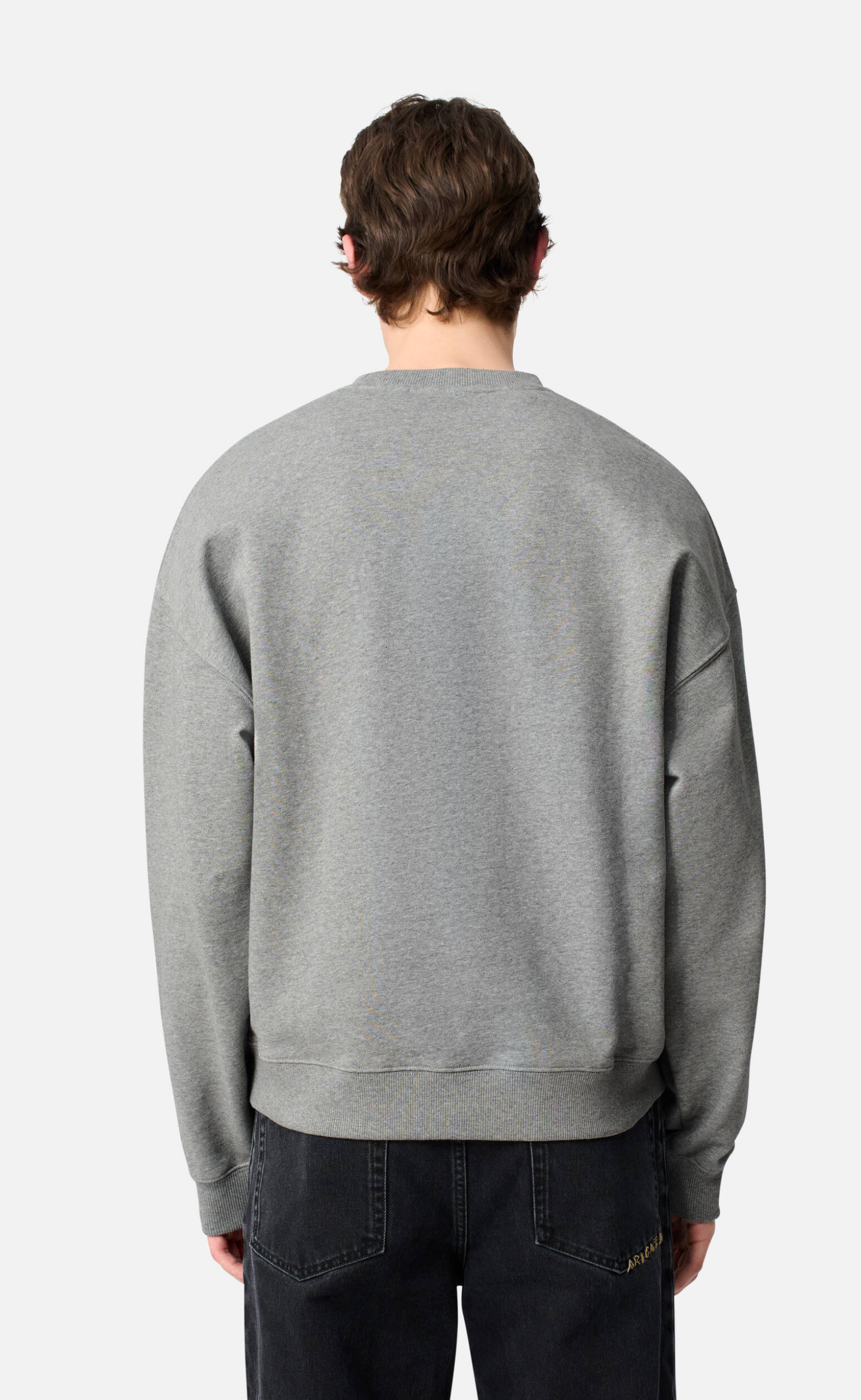 MICRO BEE BIRD GREY MELANGE CREWNECK