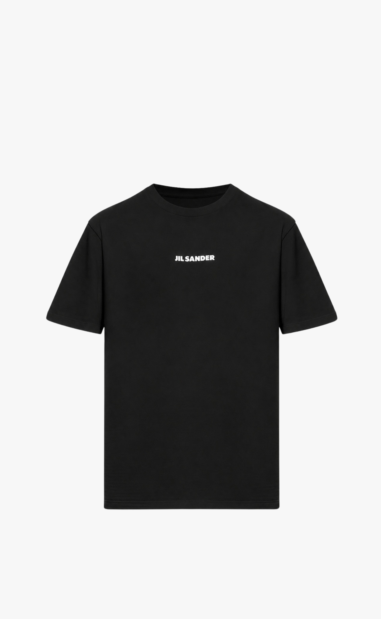 SMALL LOGO PRINT BLACK T-SHIRT