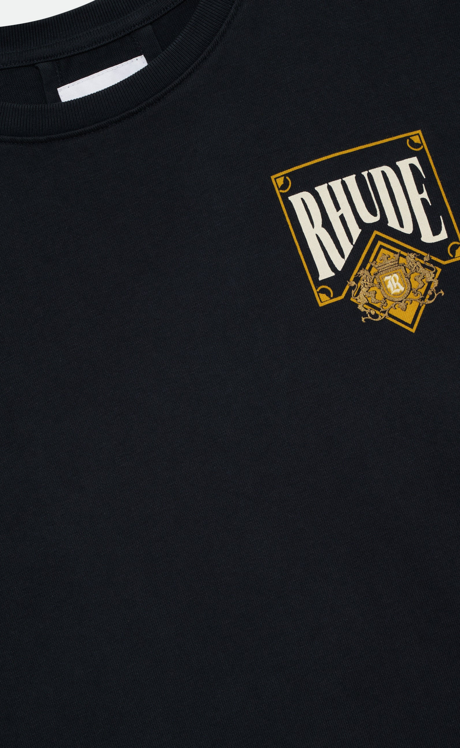 RHUDE PLAYING CARD VINTAGE BLACK T-SHIRT