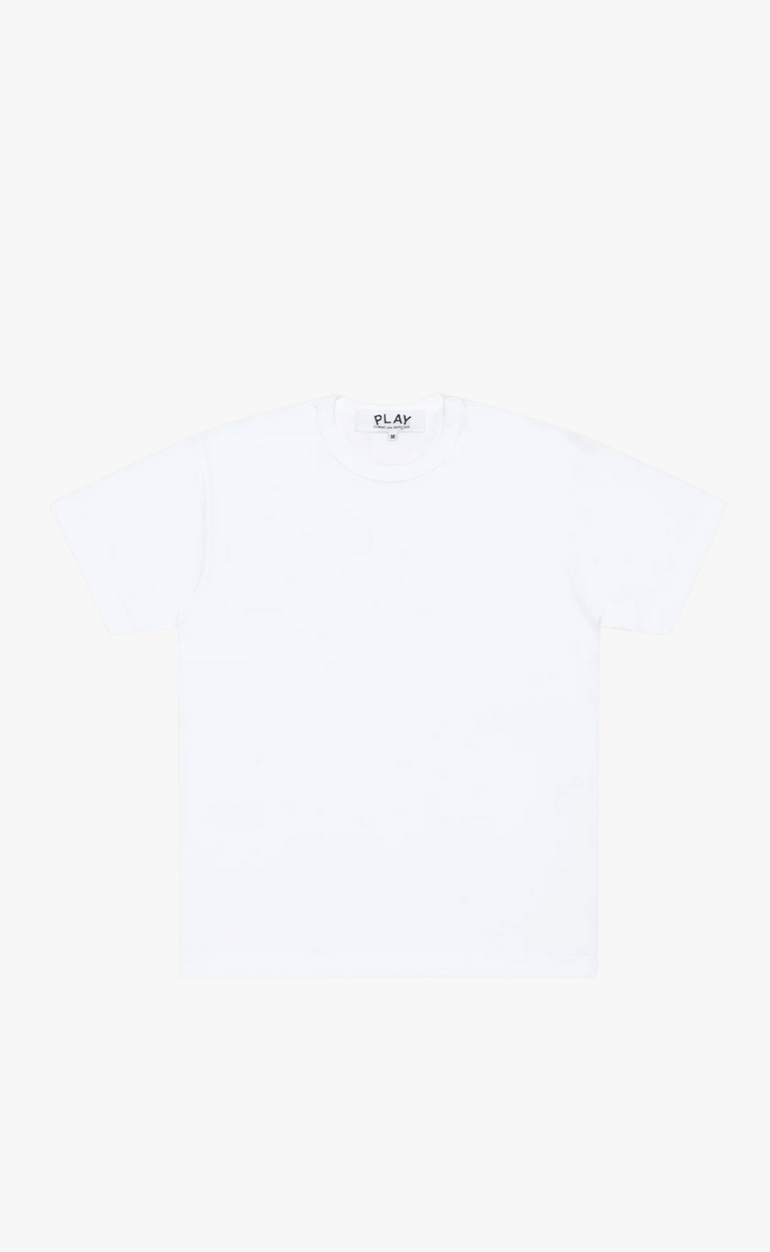 BACK RED EMBROIDERED HART WHITE T-SHIRT