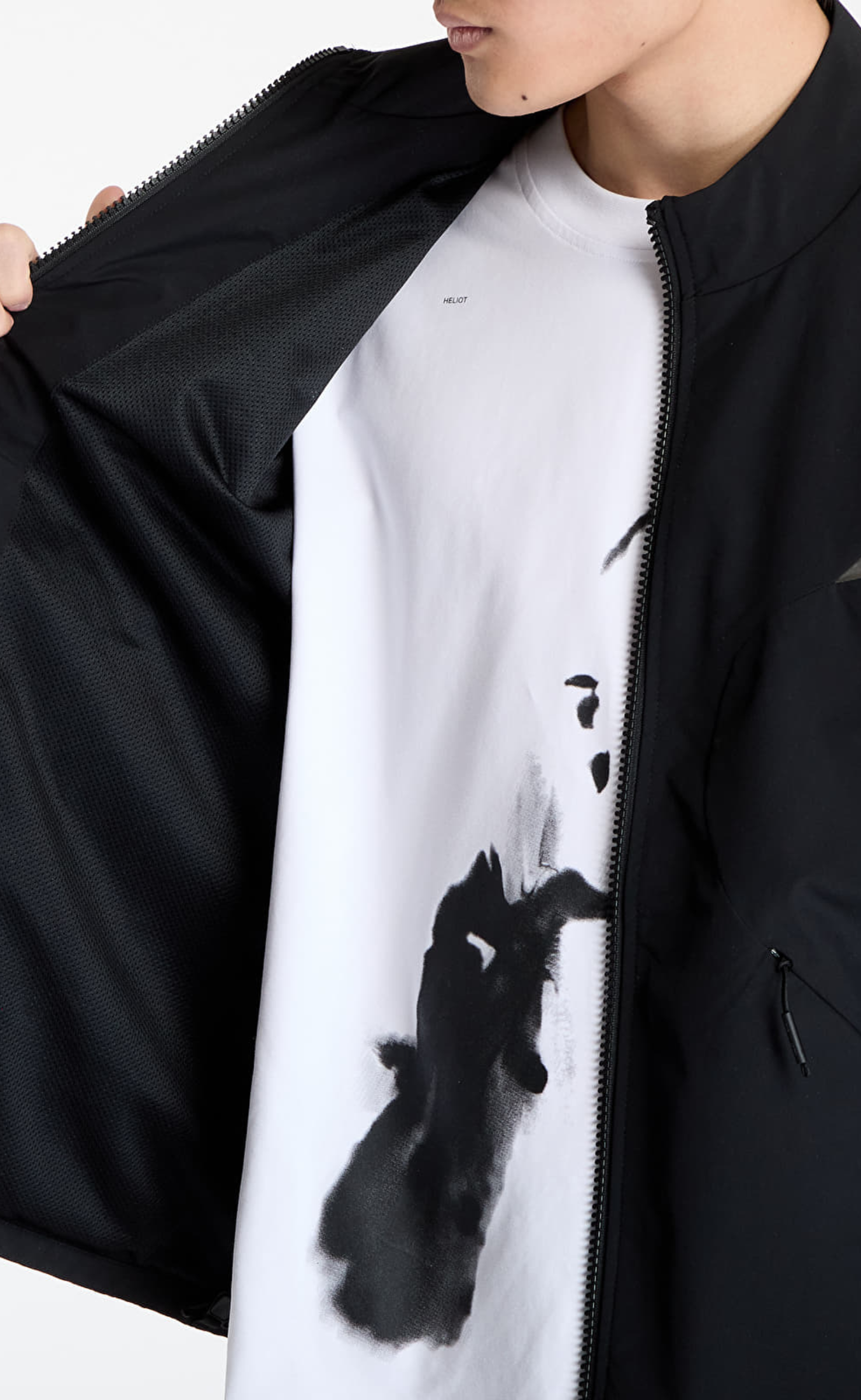 SURTSEY WINDBREAKER BLACK JACKET
