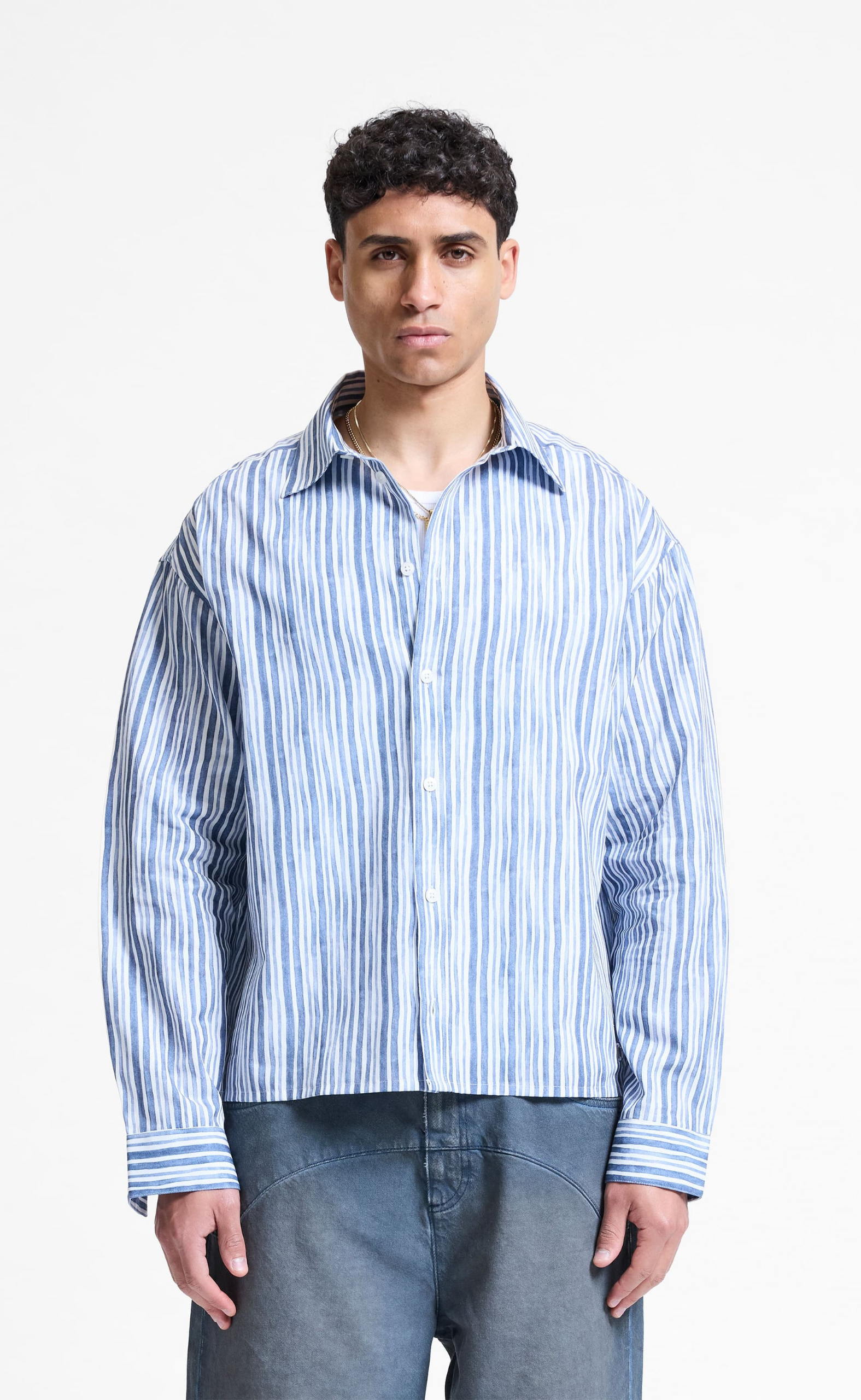 WATERCOLOR BLUE SHIRT