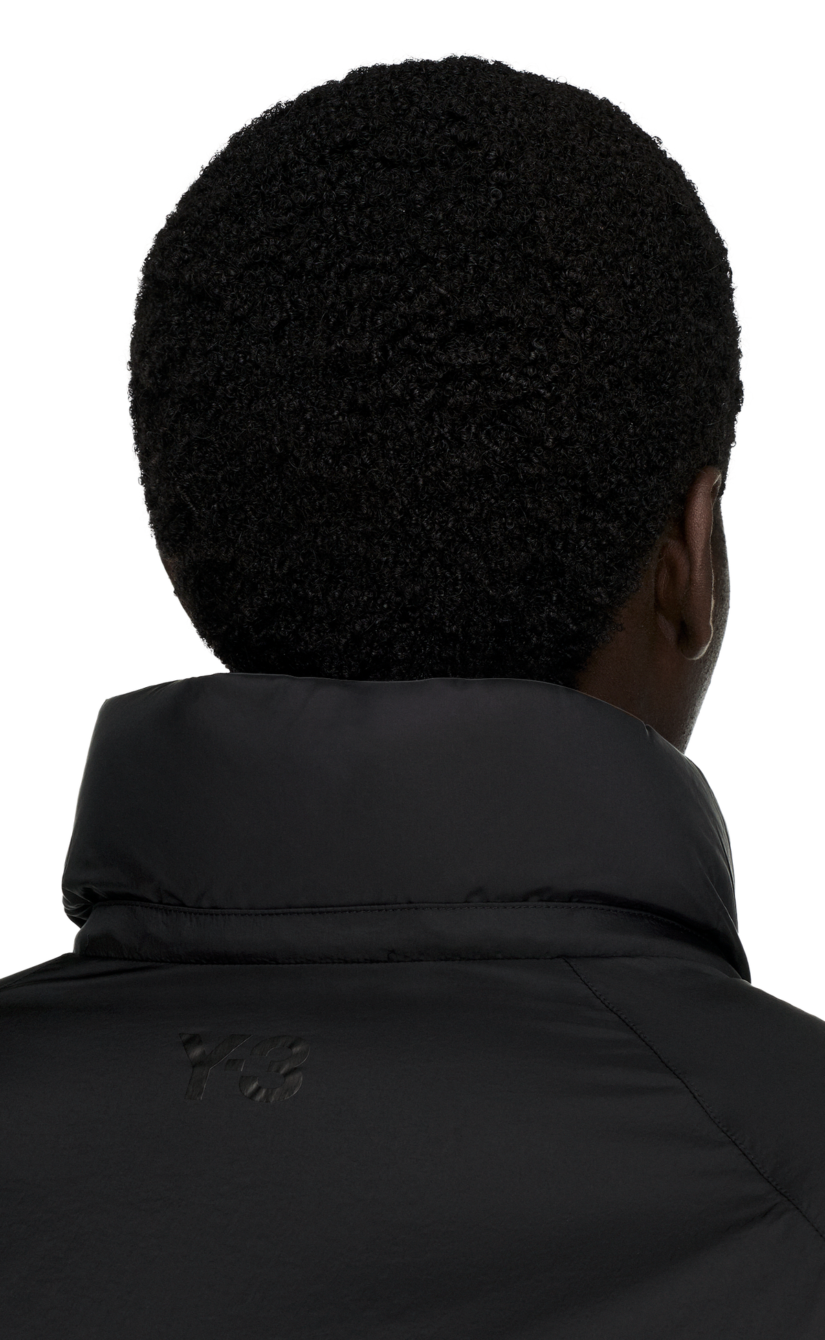 HOODED PUFFER BLACK JACKET