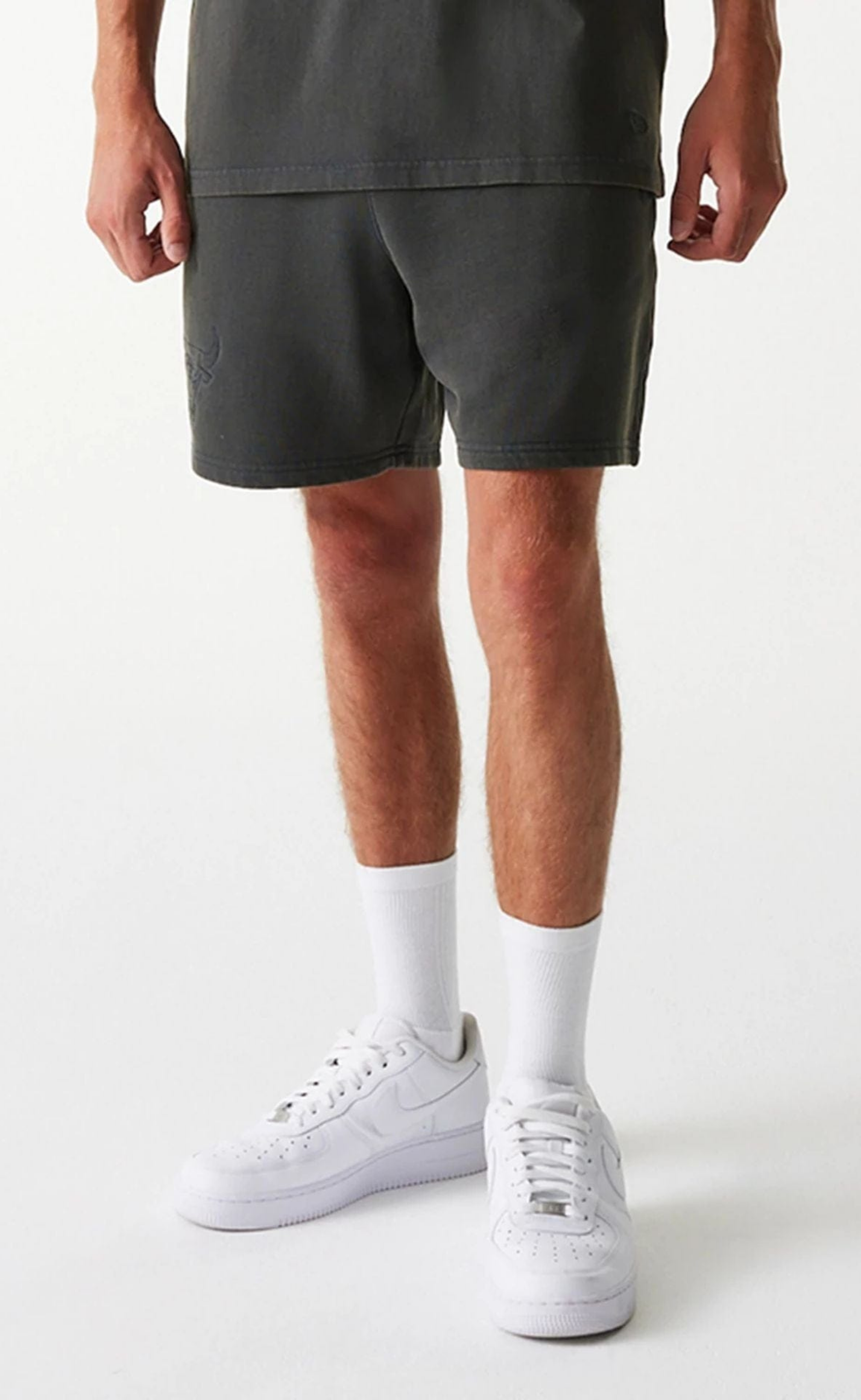 NBA WASHED SHORT WHITE GREY SHORTS