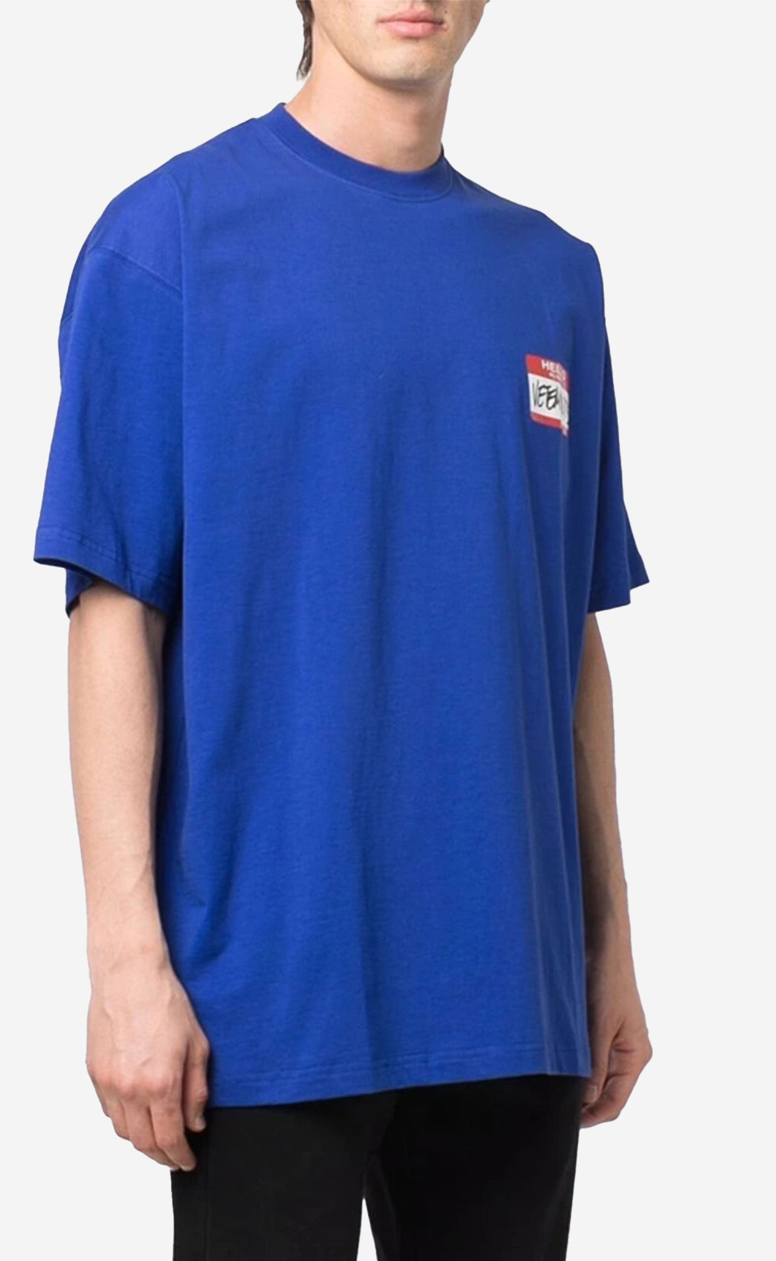 ROYAL BLUE MY NAME IS VETEMENTS T-SHIRT