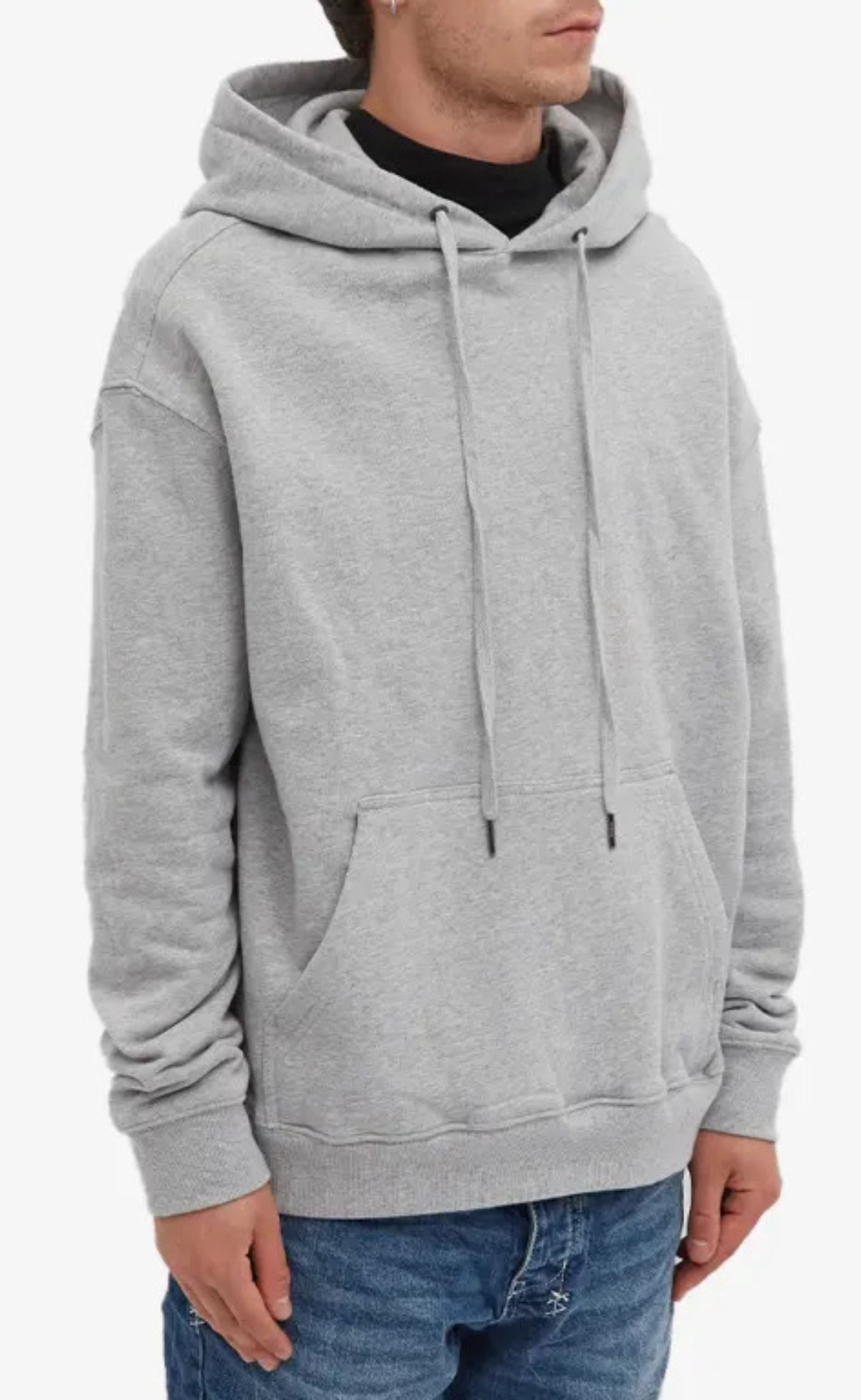 LIGHT GR 4 X 4 BIGGIE HOODIE GREY MARLE