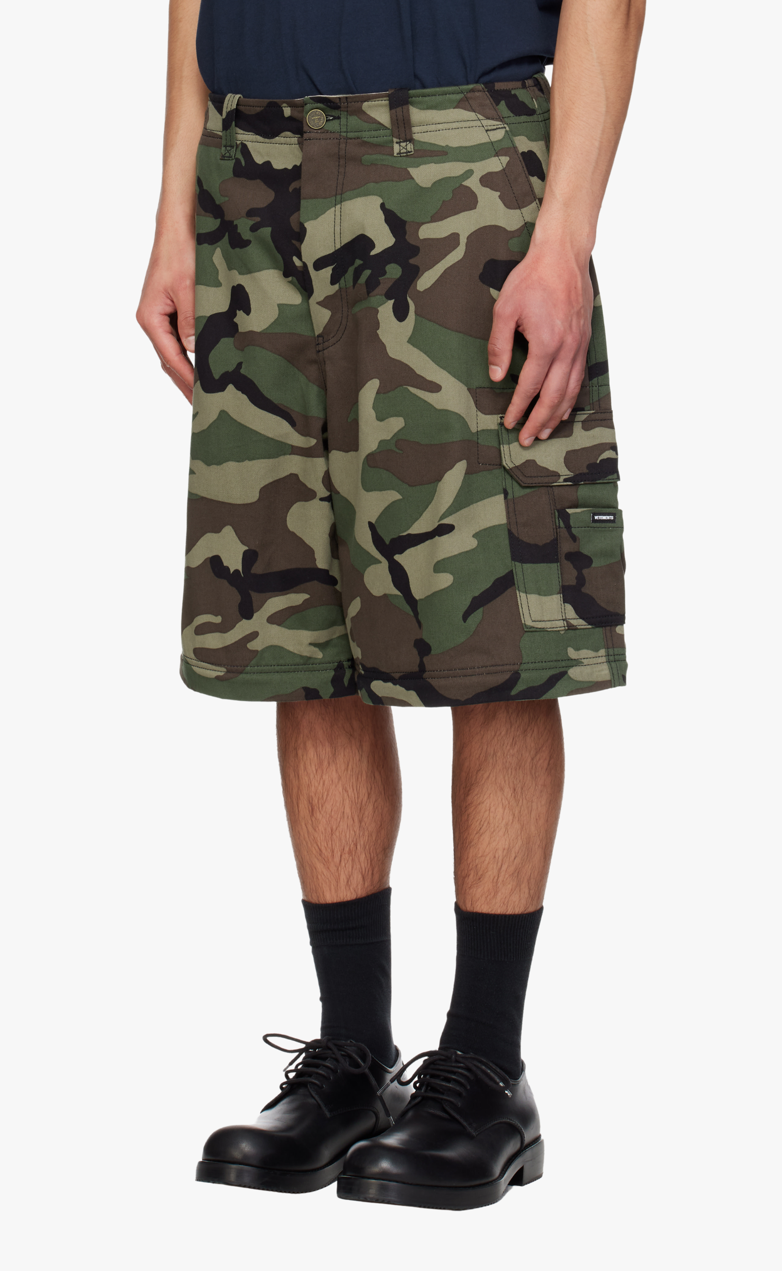 V GREEN CAMO CARGO PANTS