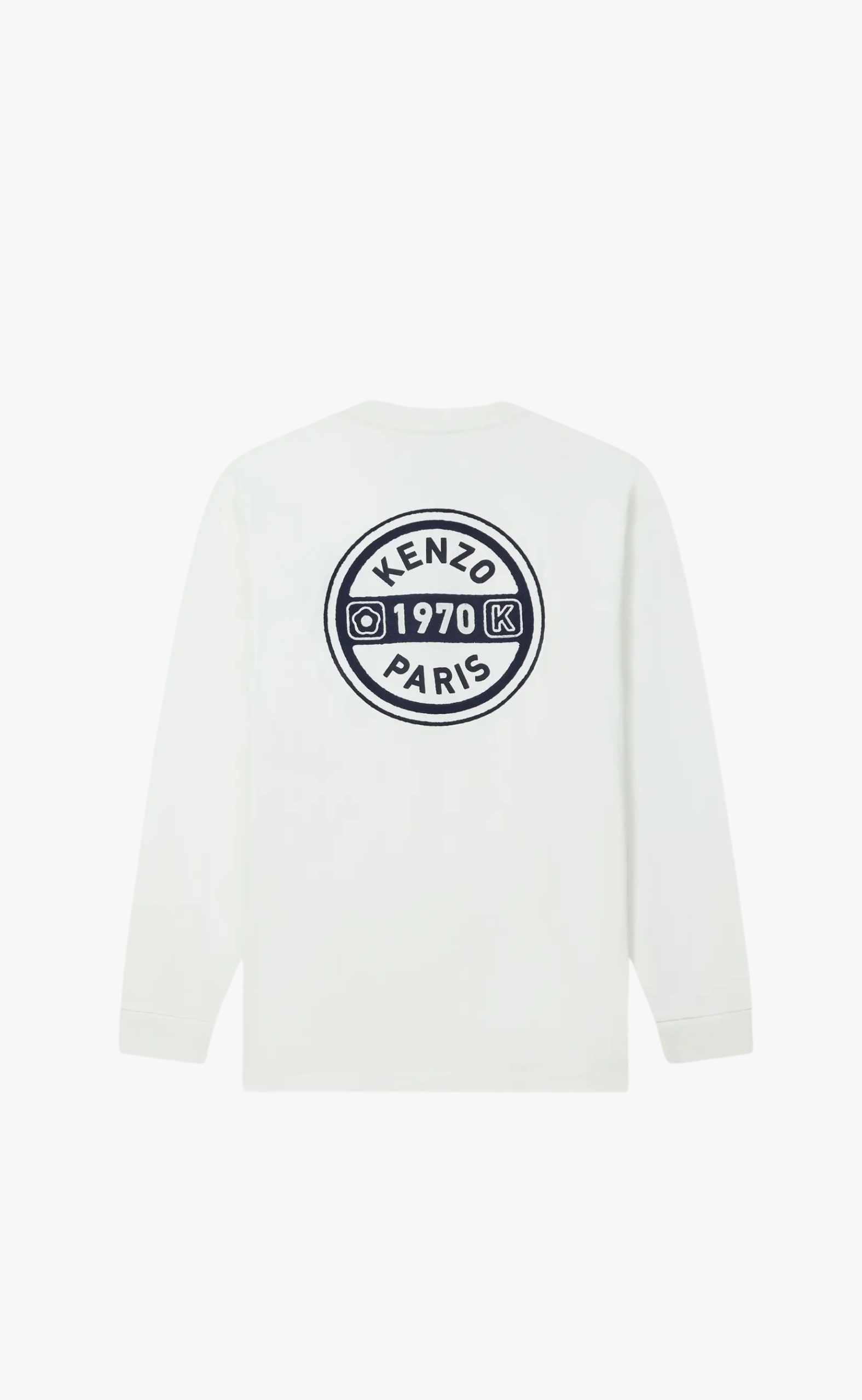 GOTS KENZO CITY EMBROIDERED RELAX OFF WHITE LONGSLEEVE