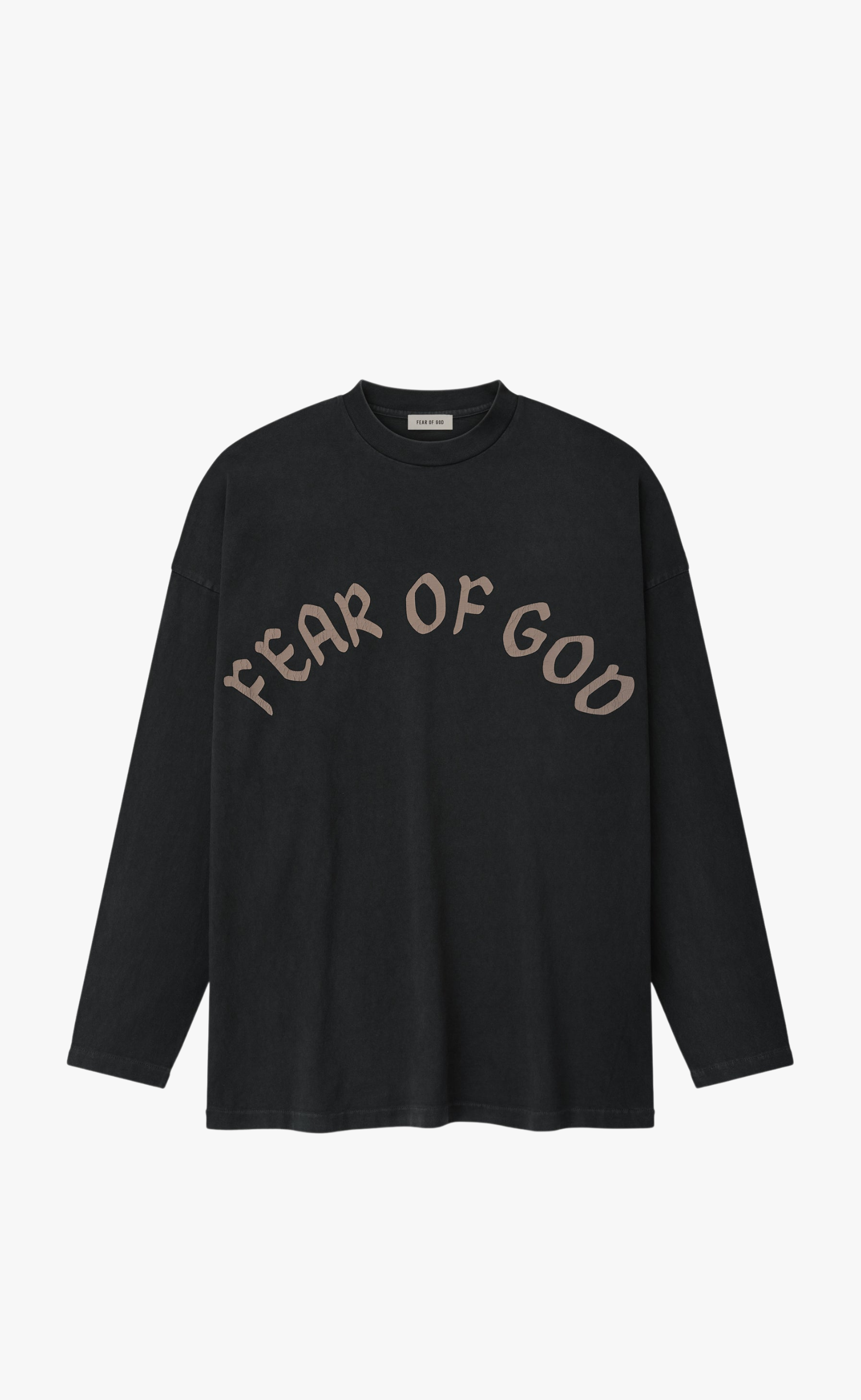 FEAR OF GOD "F OF G" BLACK LONGSLEEVE