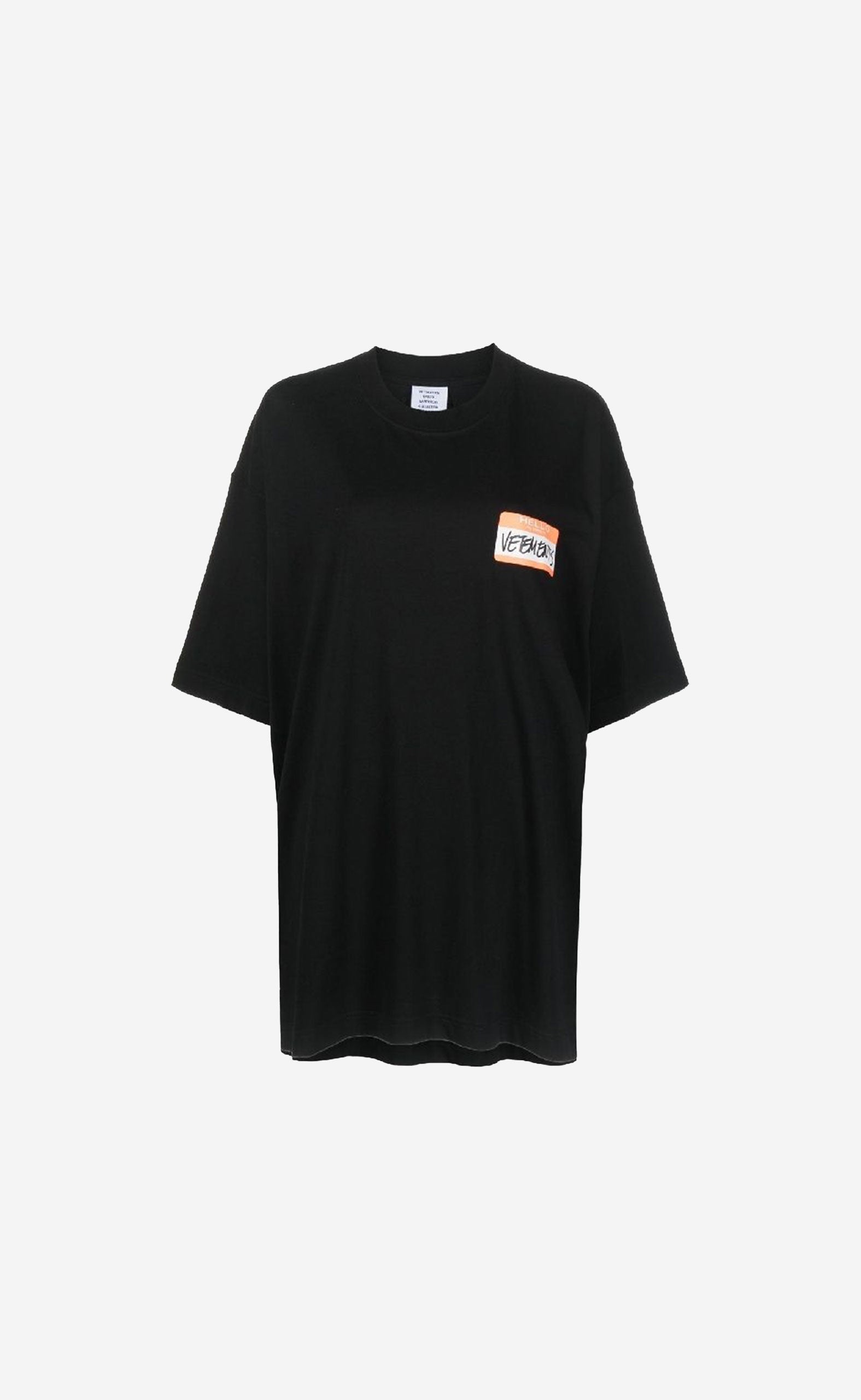 BLACK MY NAME IS VETEMENTS T-SHIRT