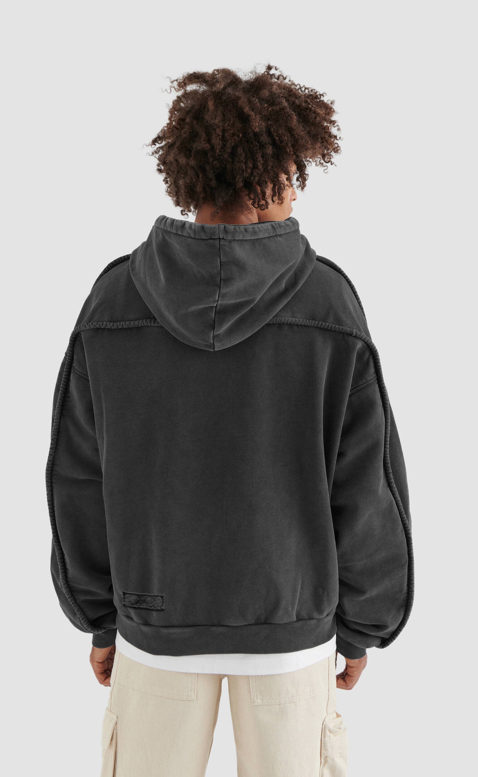 KANSAS WASHED BLACK OLD DYE HOODIE