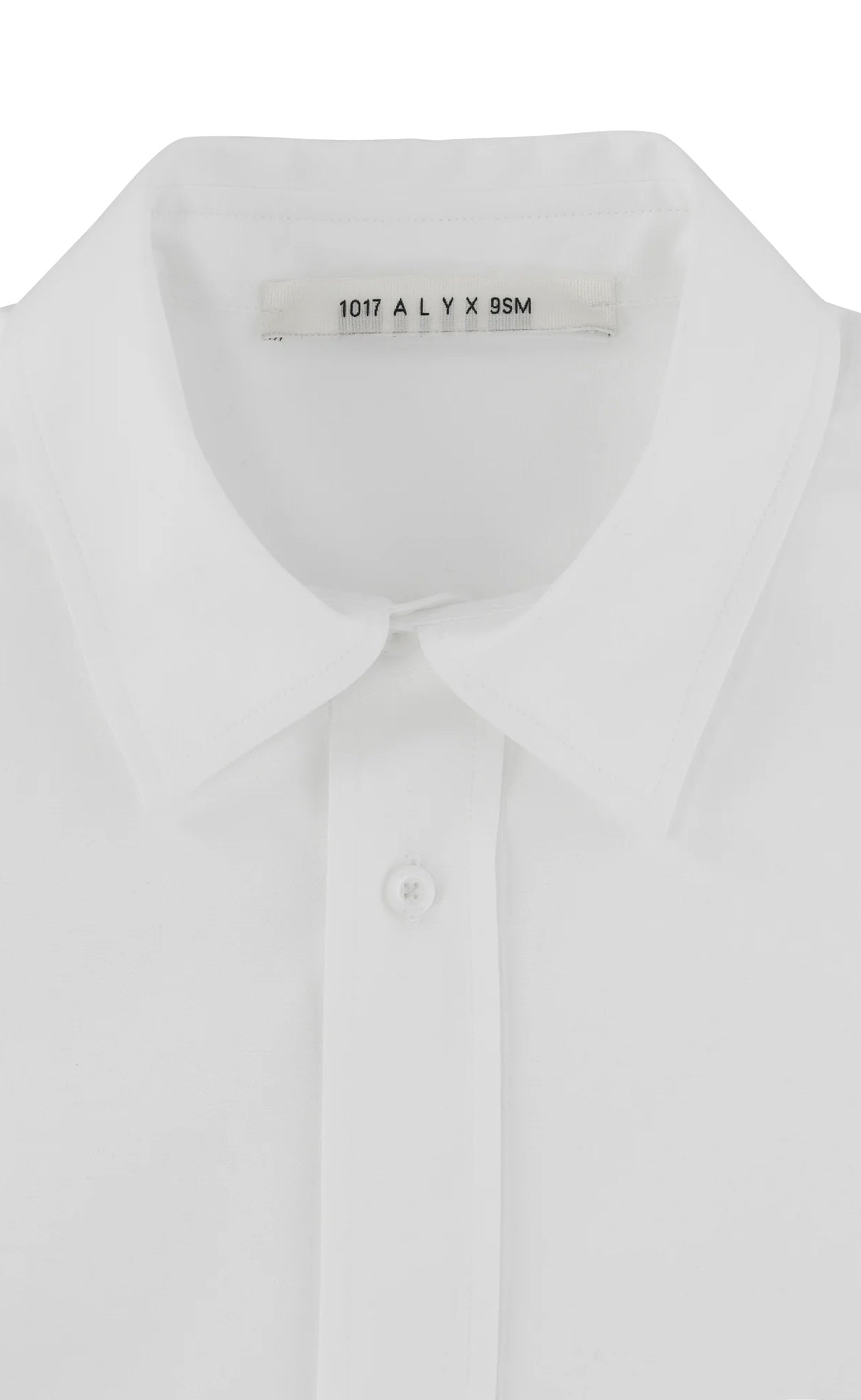 OVERSIZED LOGO POPLIN WHITE SHIRT