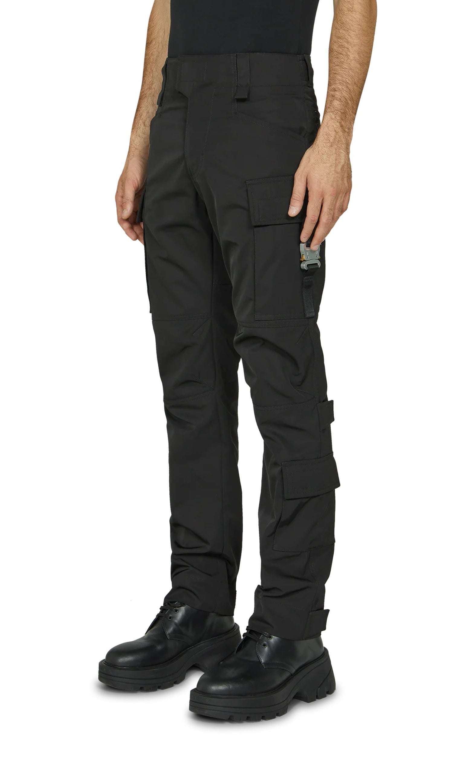 TACTICAL WITH BUCKLE BLACK PANTS