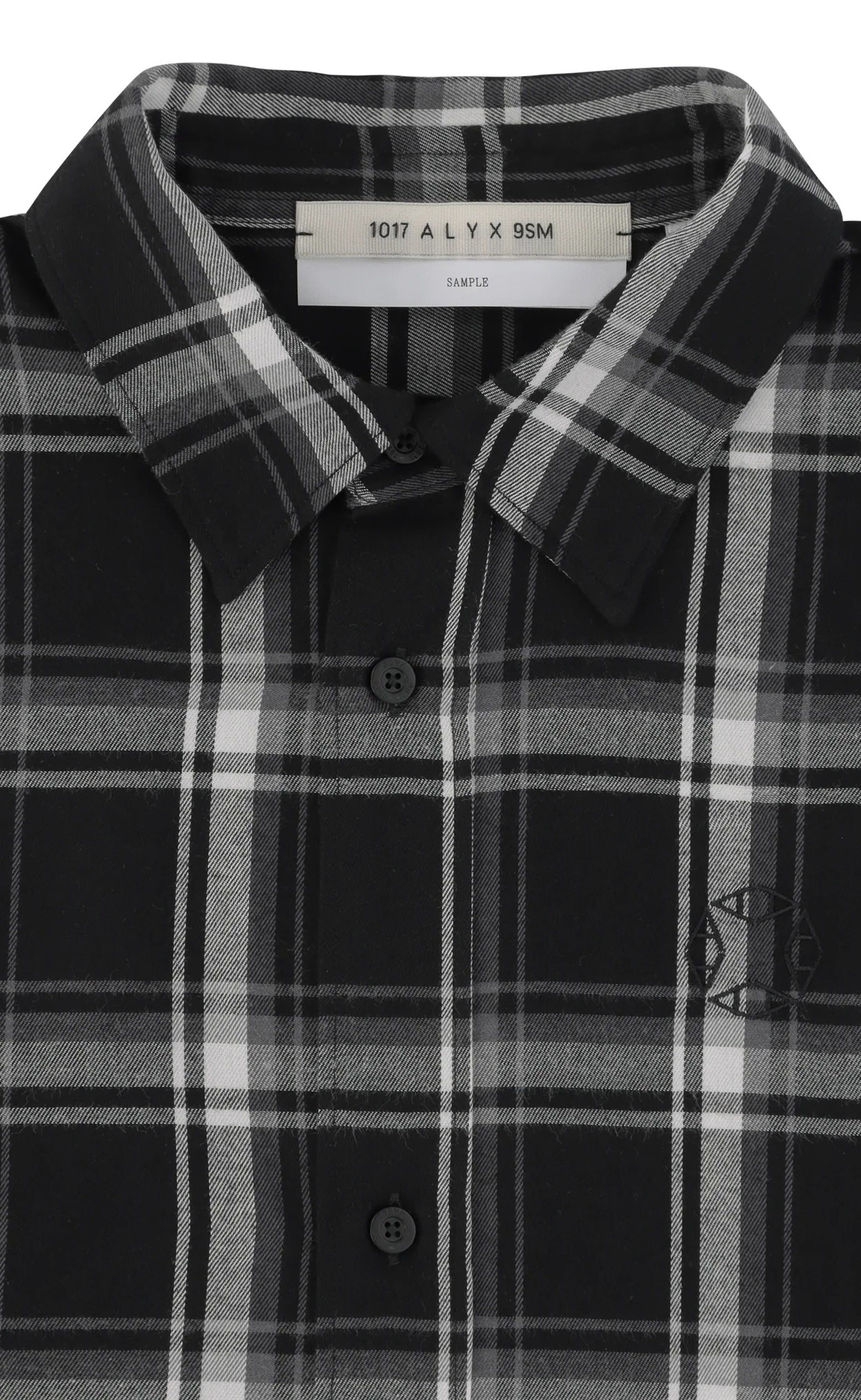 MONOGRAM PLAID BLACK WHITE SHIRT