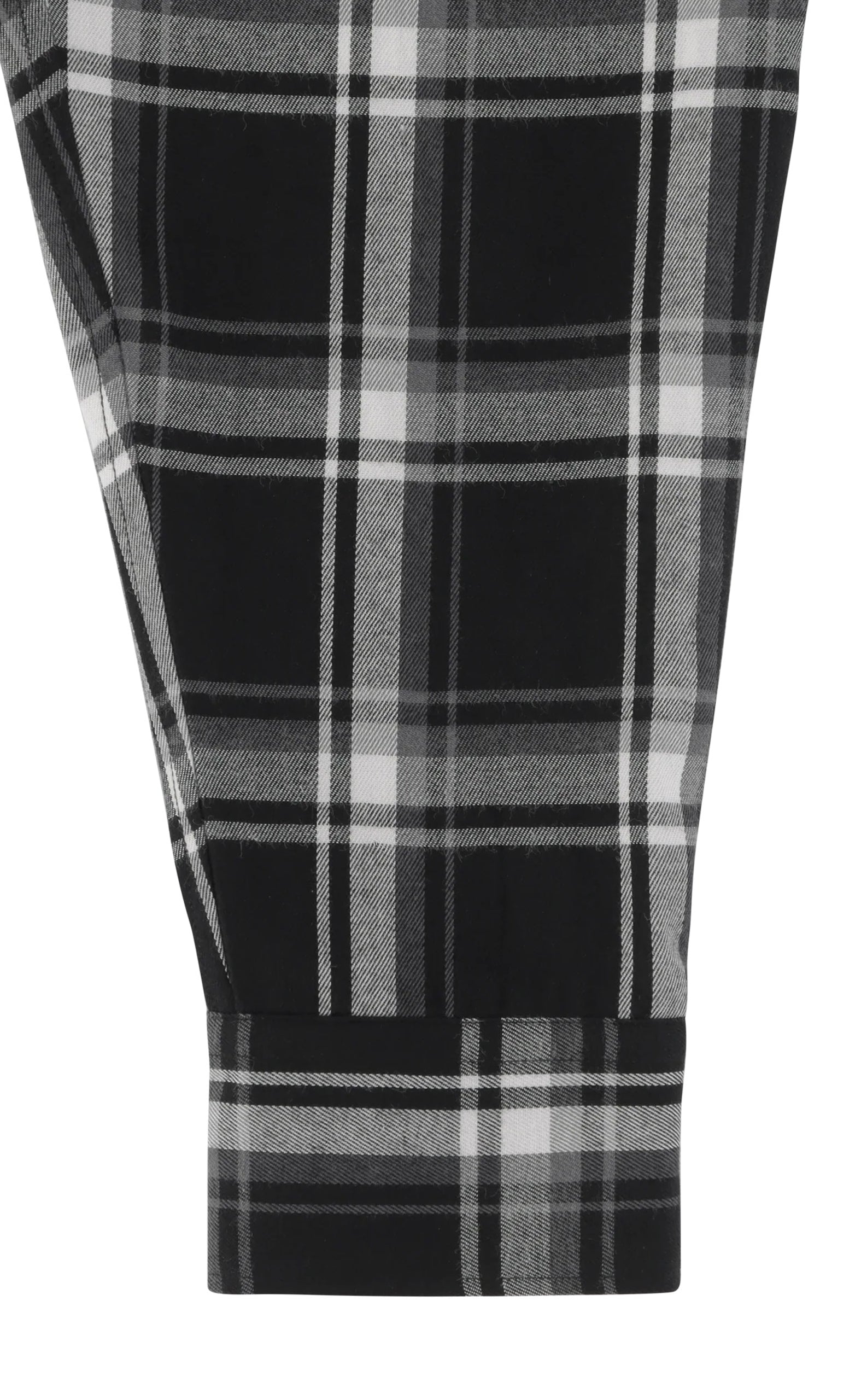 MONOGRAM PLAID BLACK WHITE SHIRT