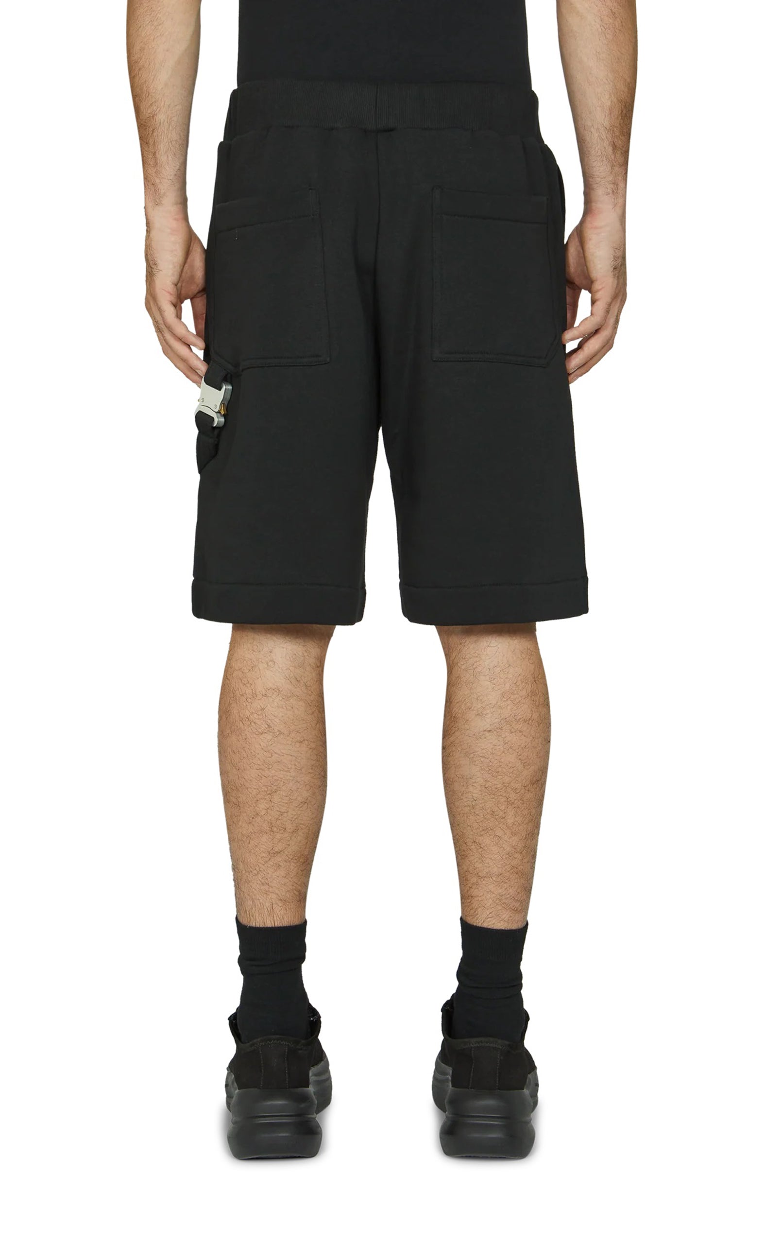 CARPENTER WITH BUCKLE DETAIL BLACK SHORTS