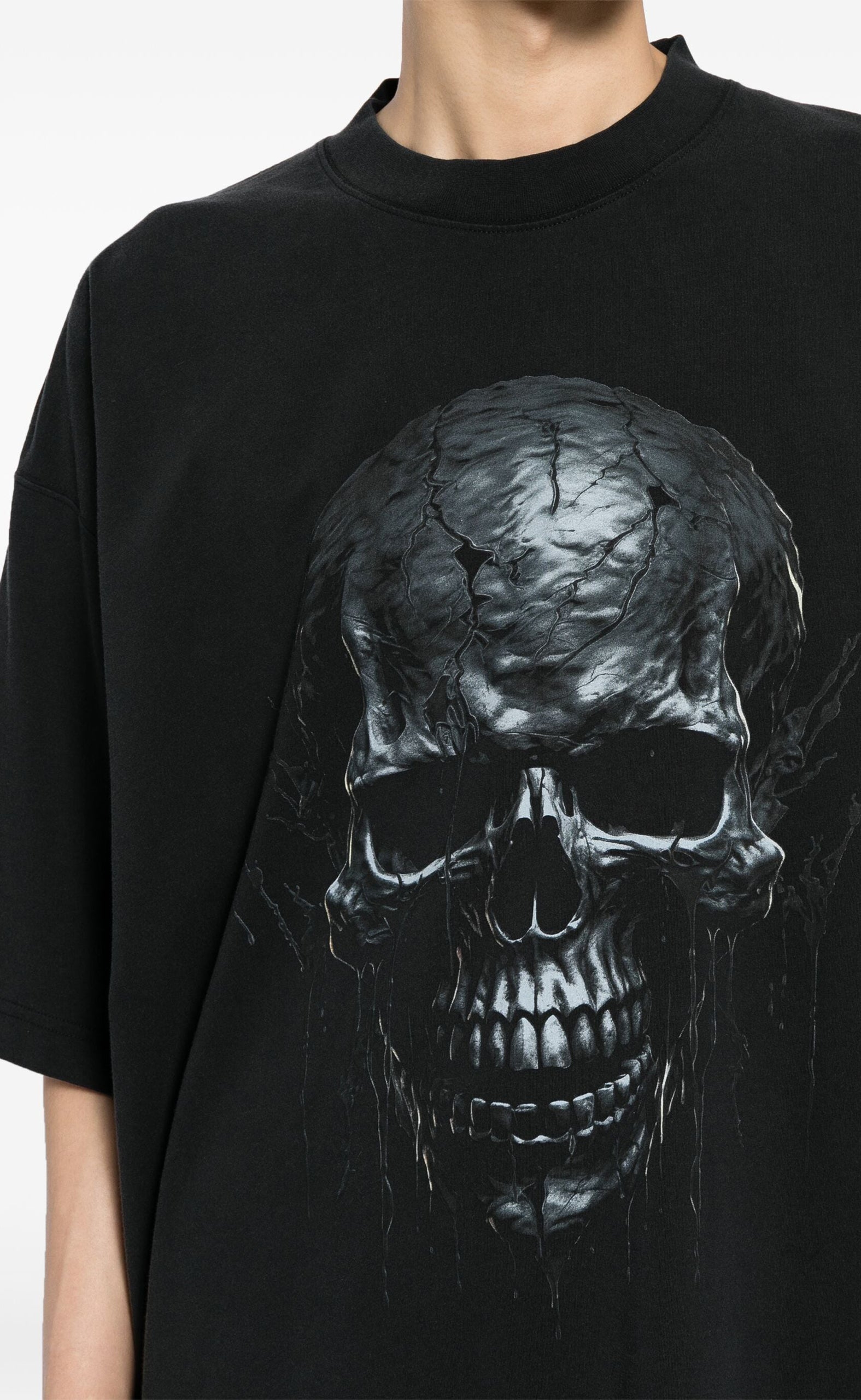 BLACK SKULL METAL BLACK T-SHIRT