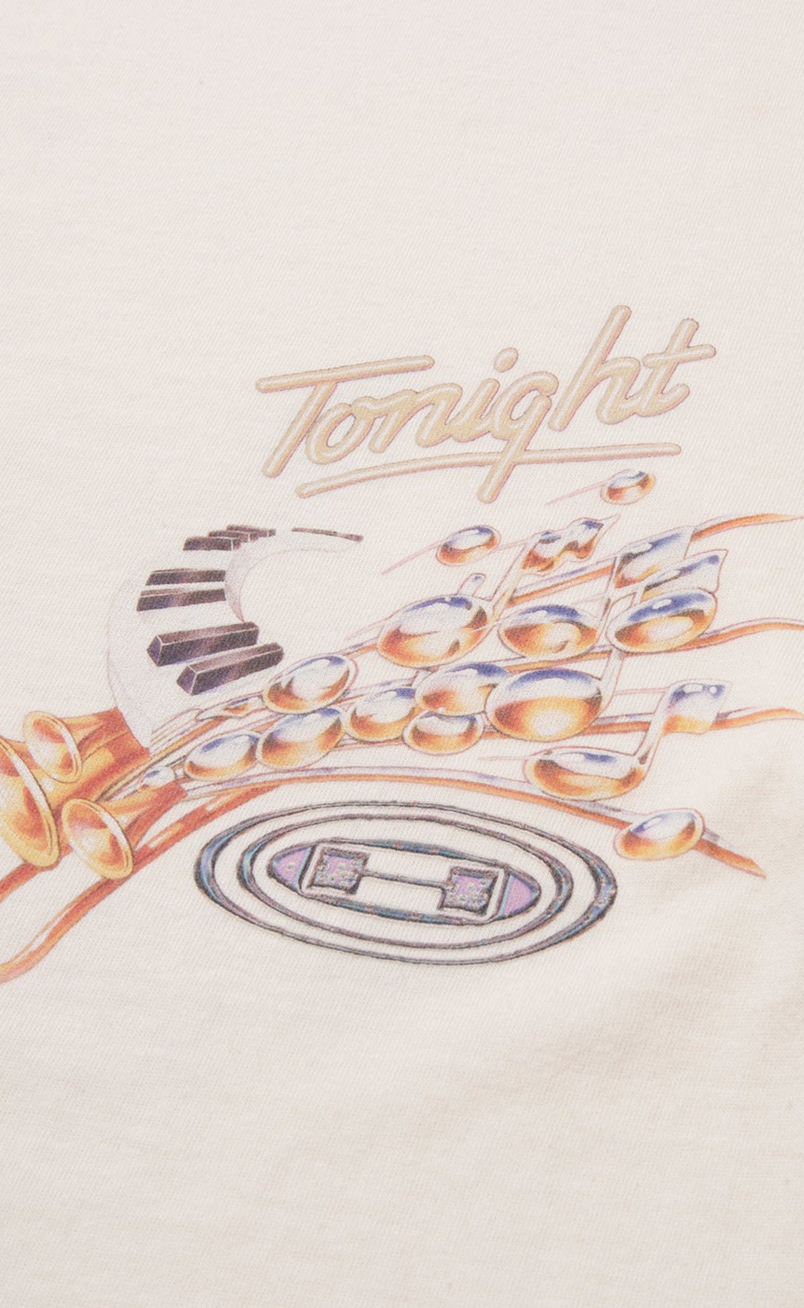 TONIGHTS MUSIC CREAM T-SHIRT