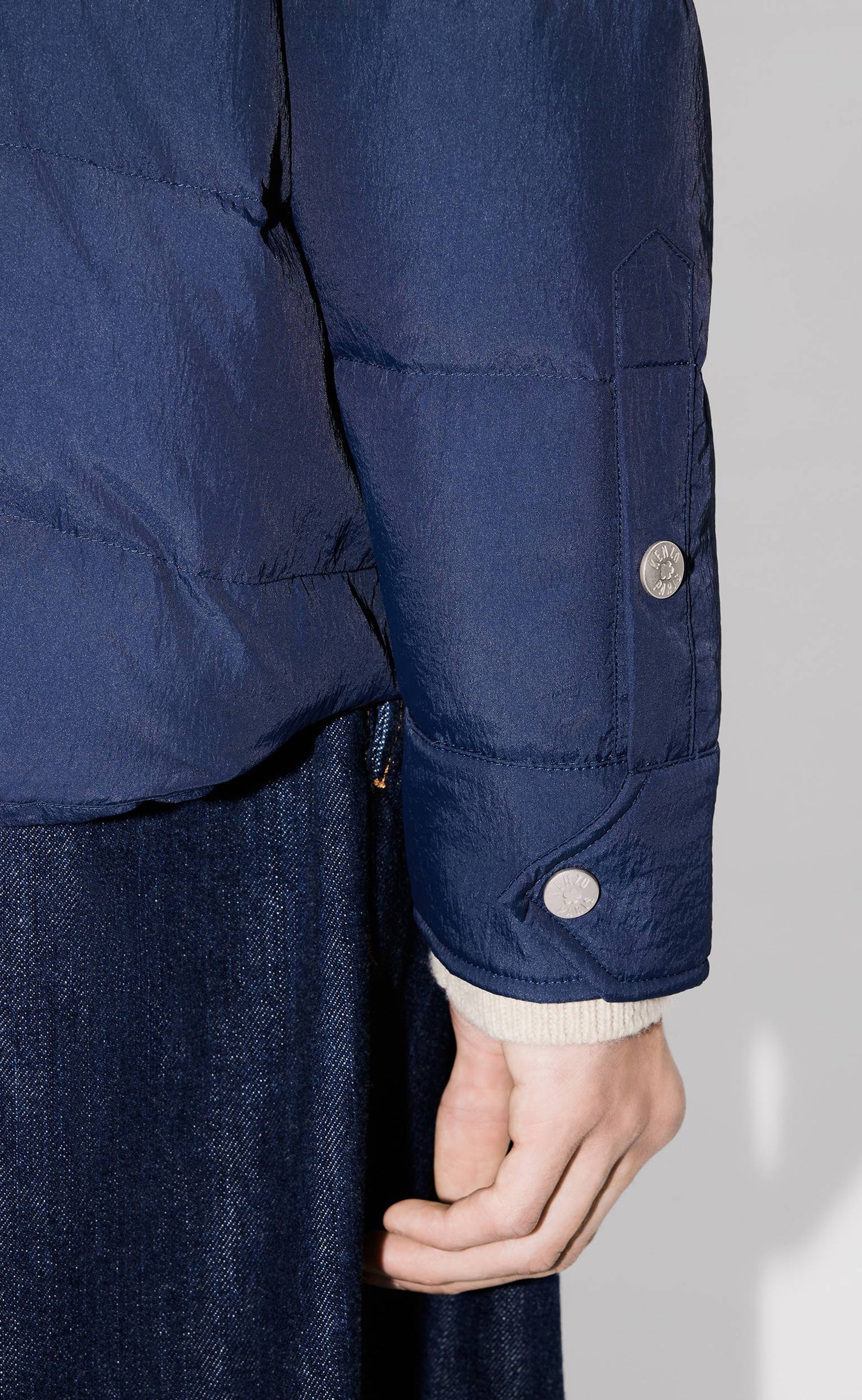 QUILTED PADDED MIDNIGHT BLUE JACKET