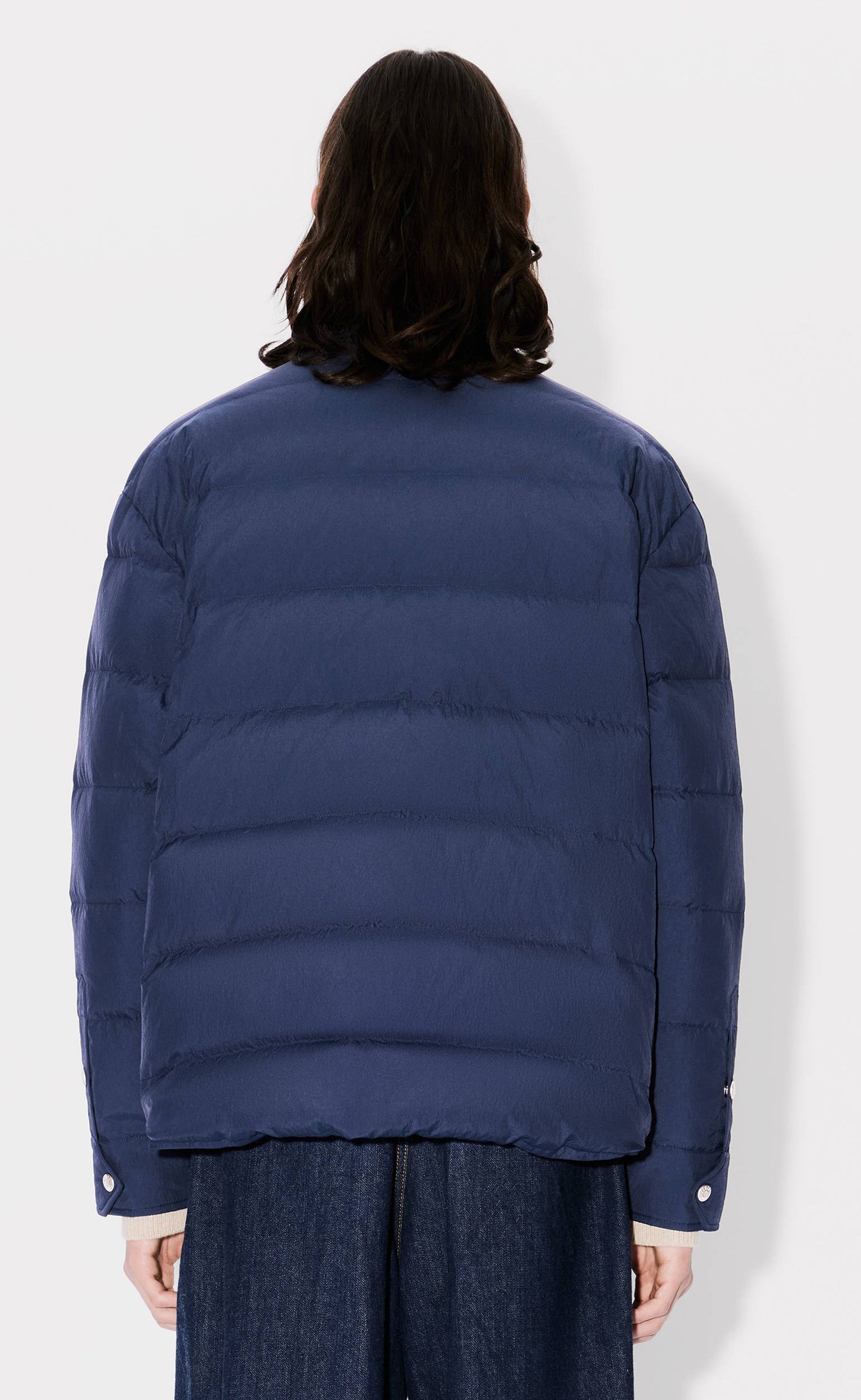 QUILTED PADDED MIDNIGHT BLUE JACKET