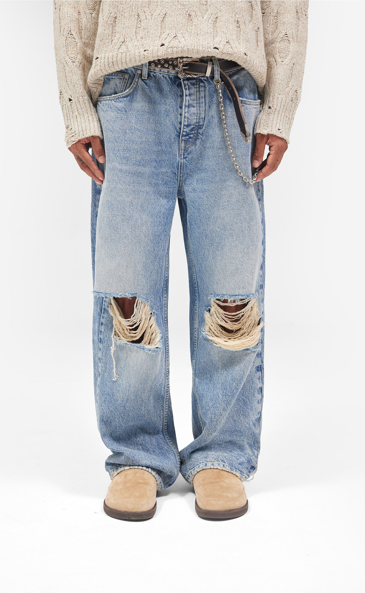 R3 BAGGY MOSS BLUE JEANS