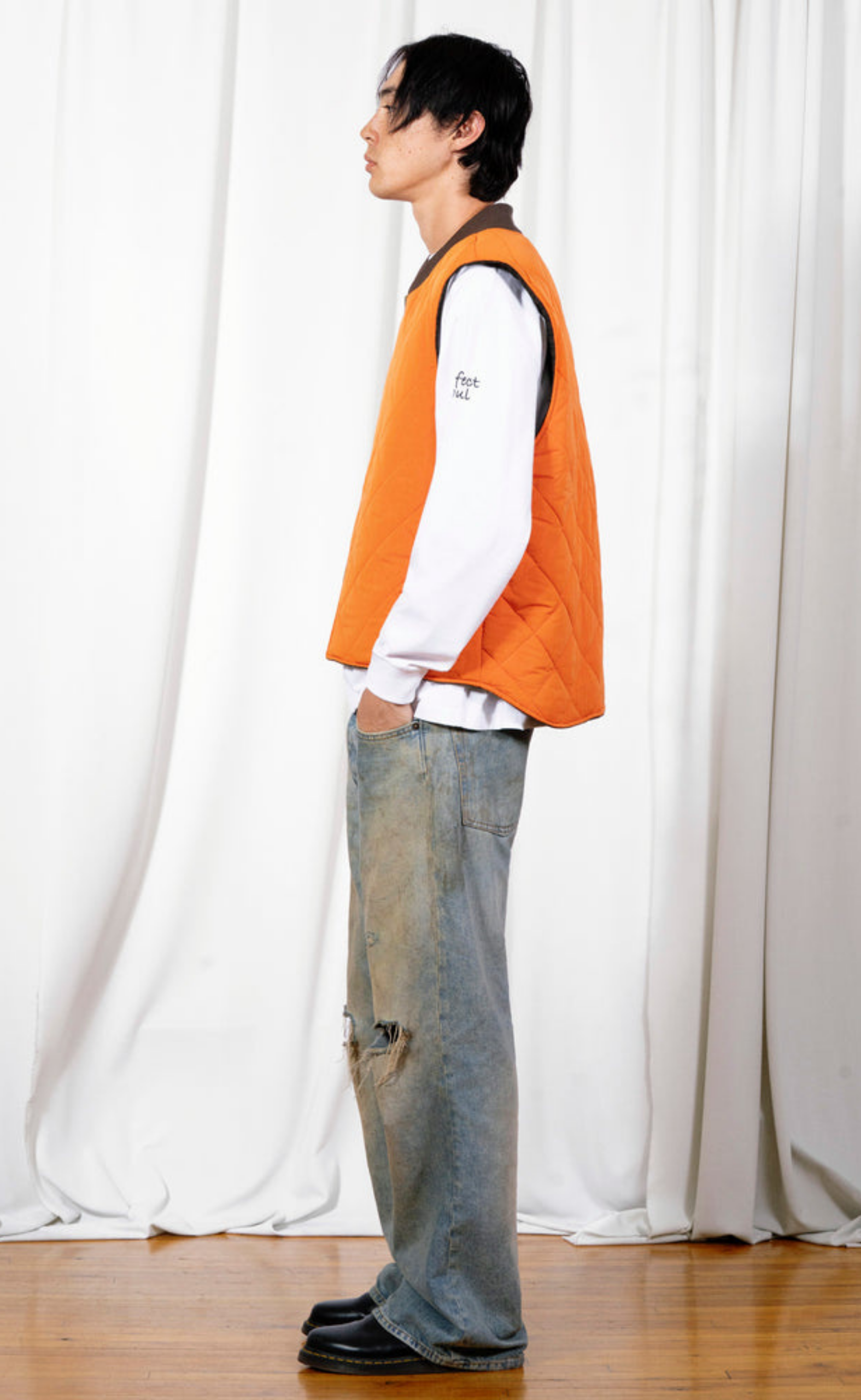 HORNS DENIM BROWN VEST