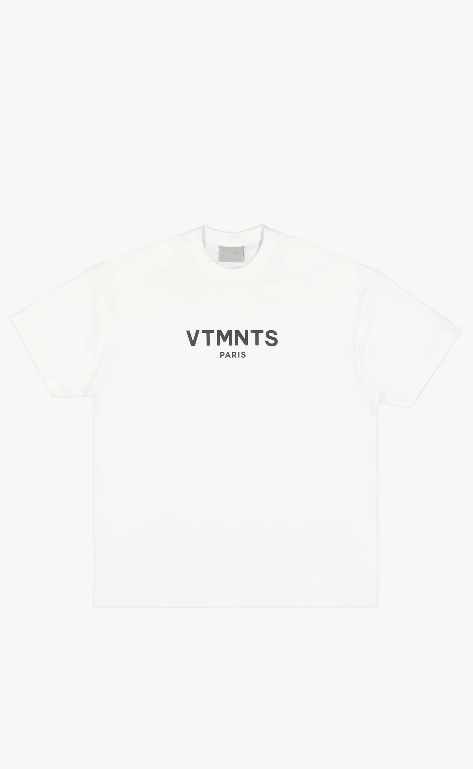 VTMNTS PARIS LOGO WHITE T-SHIRT