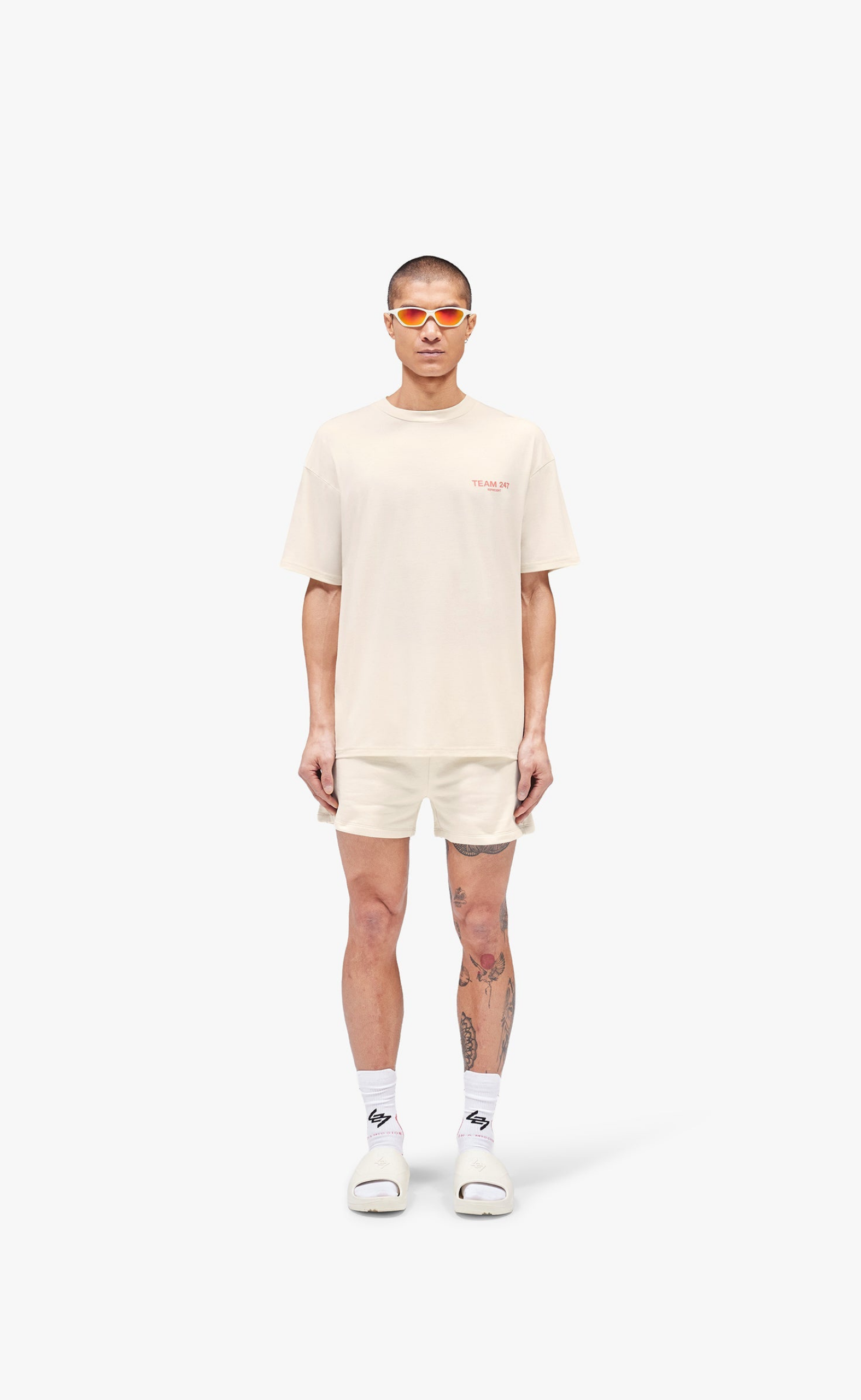 TEAM 247 OVERSIZED CREAM T-SHIRT