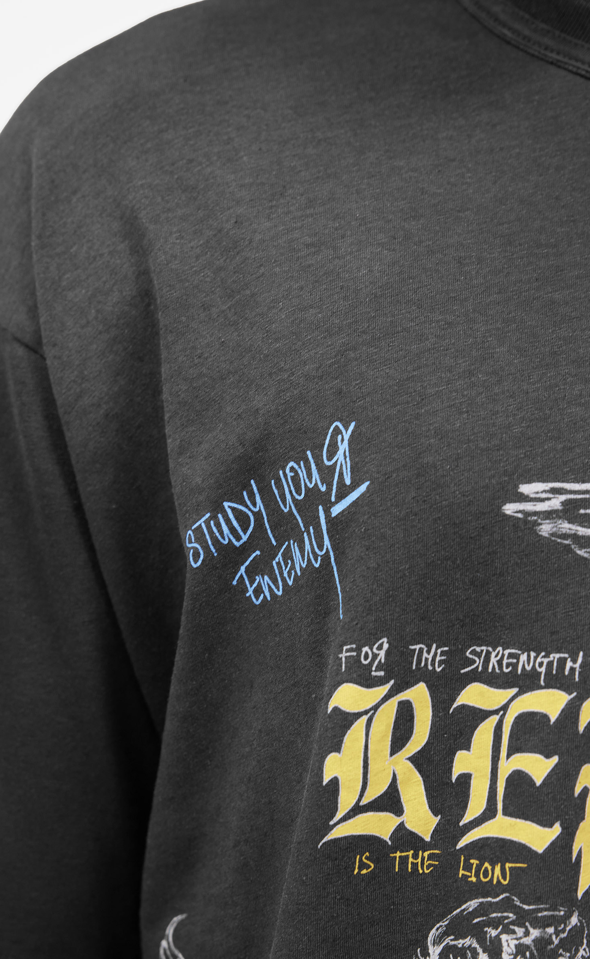 ENEMY WASHED BLACK T-SHIRT