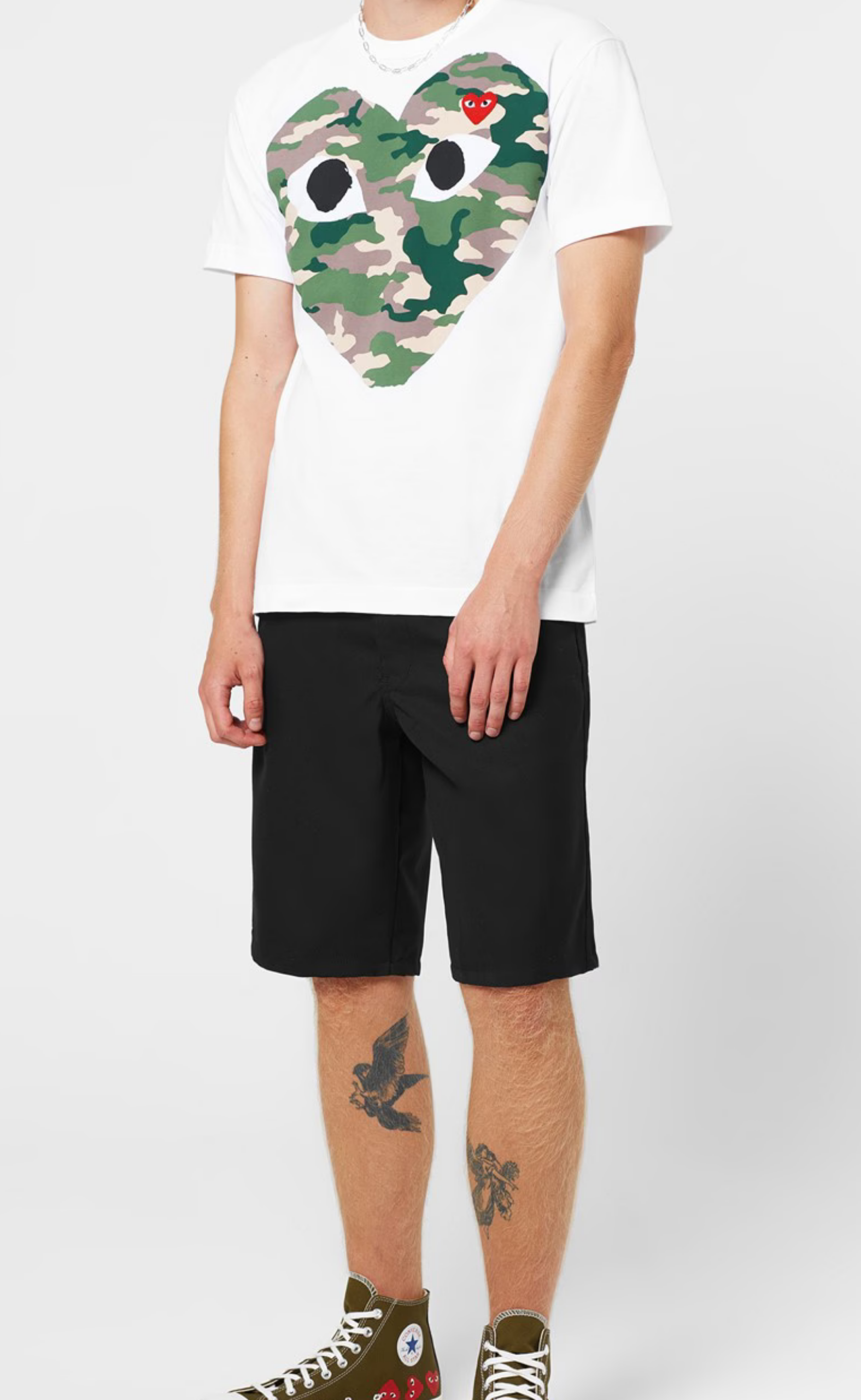 WHITE PLAY CAMOUFLAGE T-SHIRT