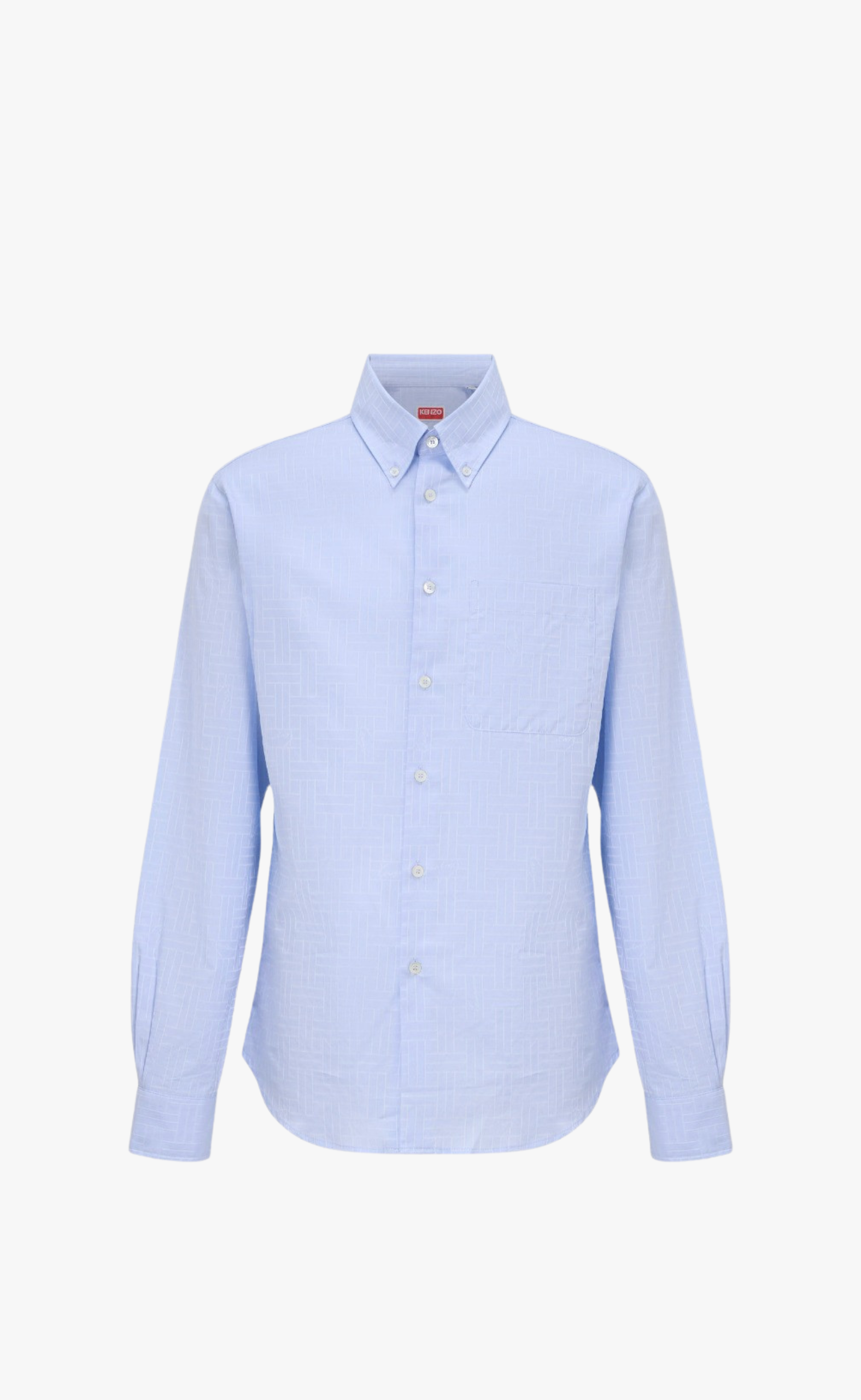 KENZO WEAVE SLIM FIT SKY BLUE SHIRT