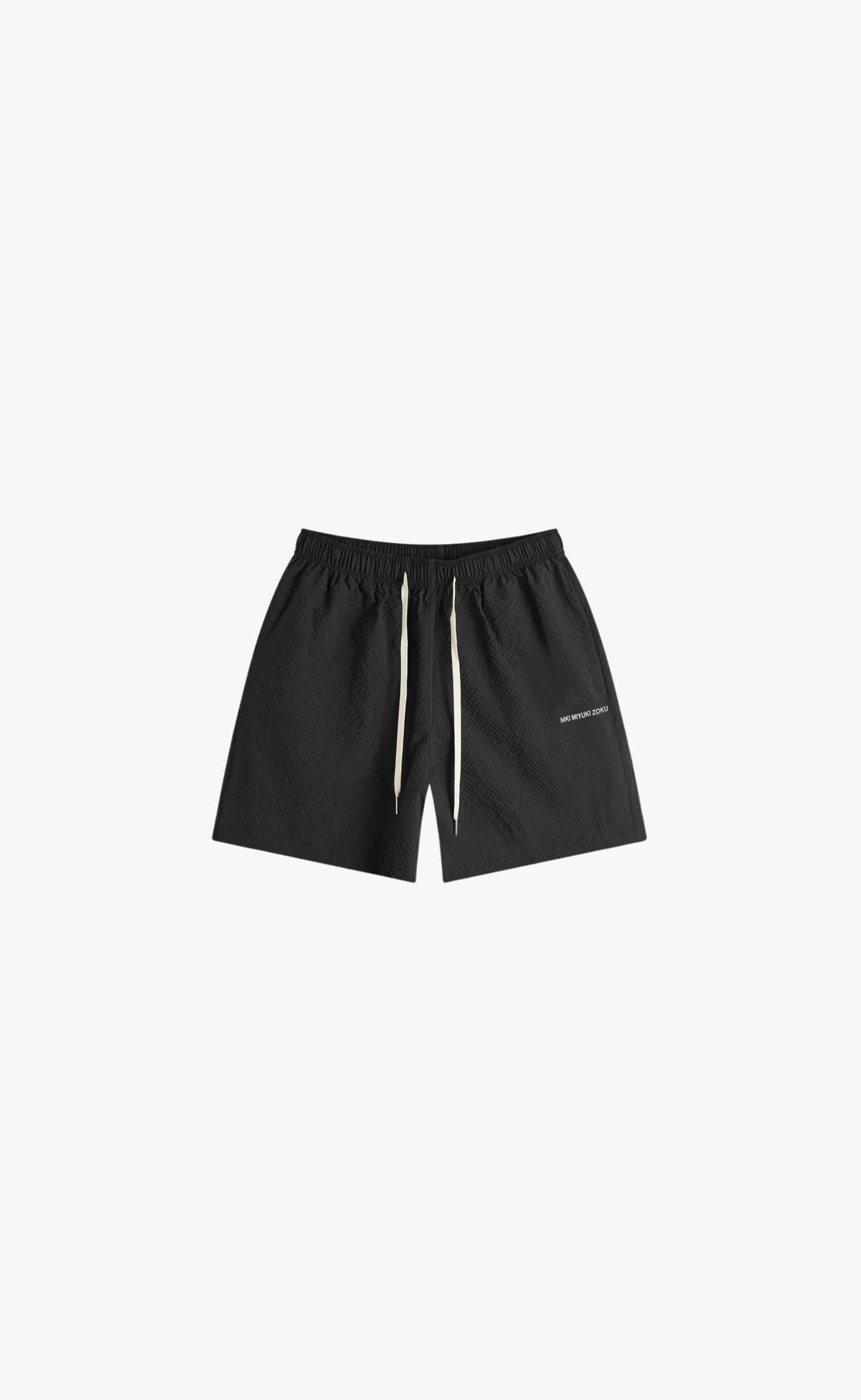 SEERSUCKER BLACK SHORTS