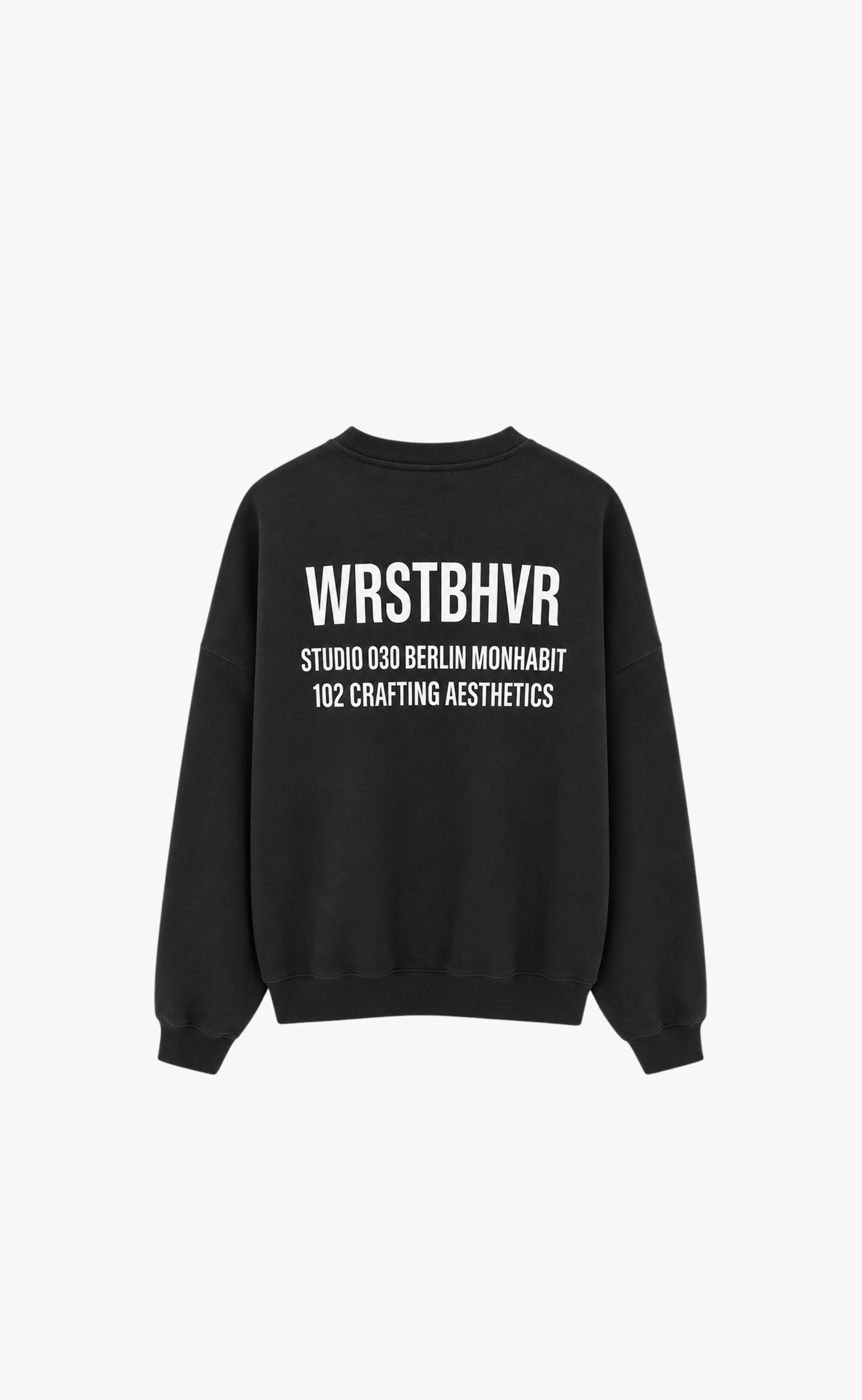STUDIO BLACK ICE CREWNECK