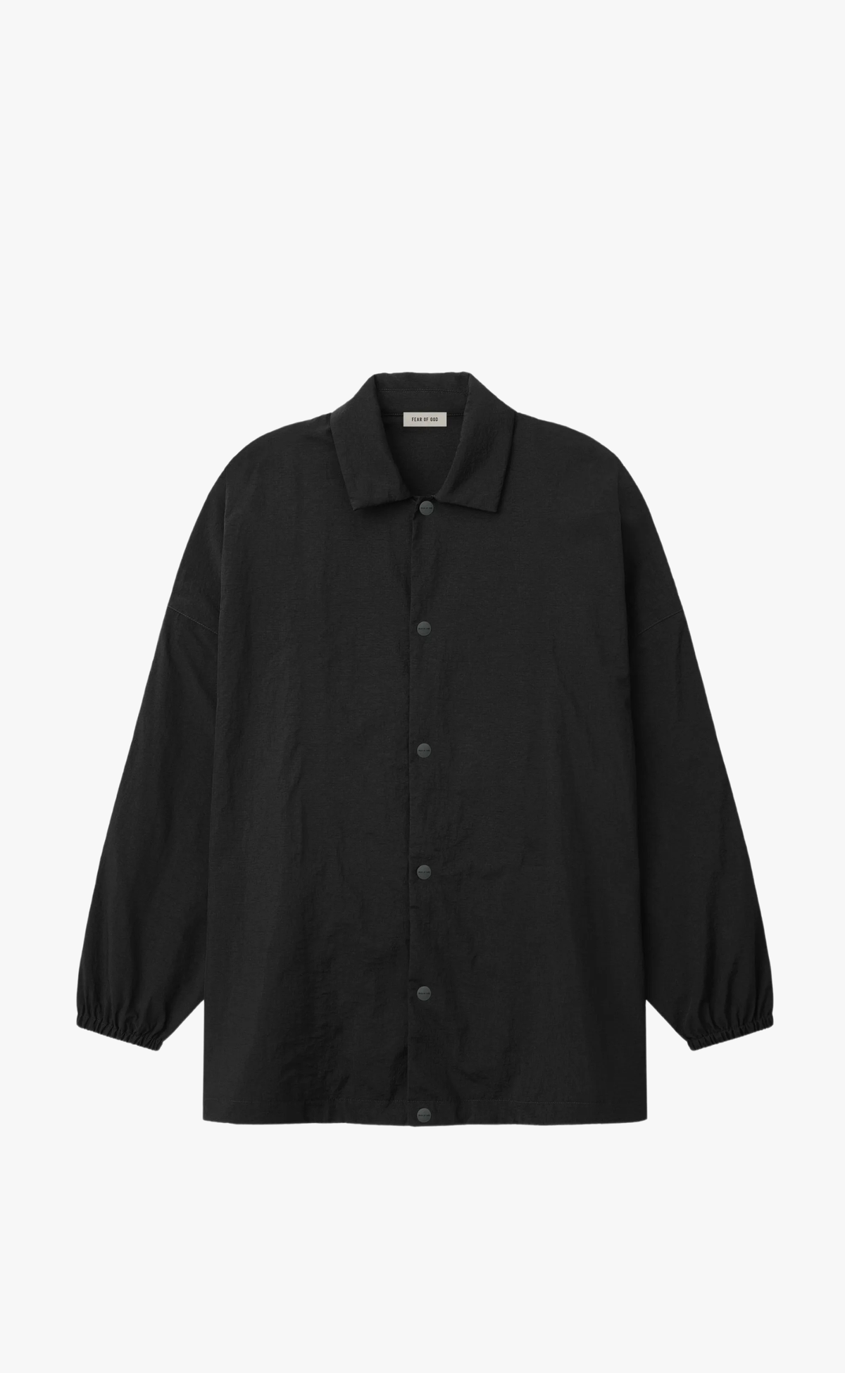 NYLON RIPSTOP TECH BLACK JACKET