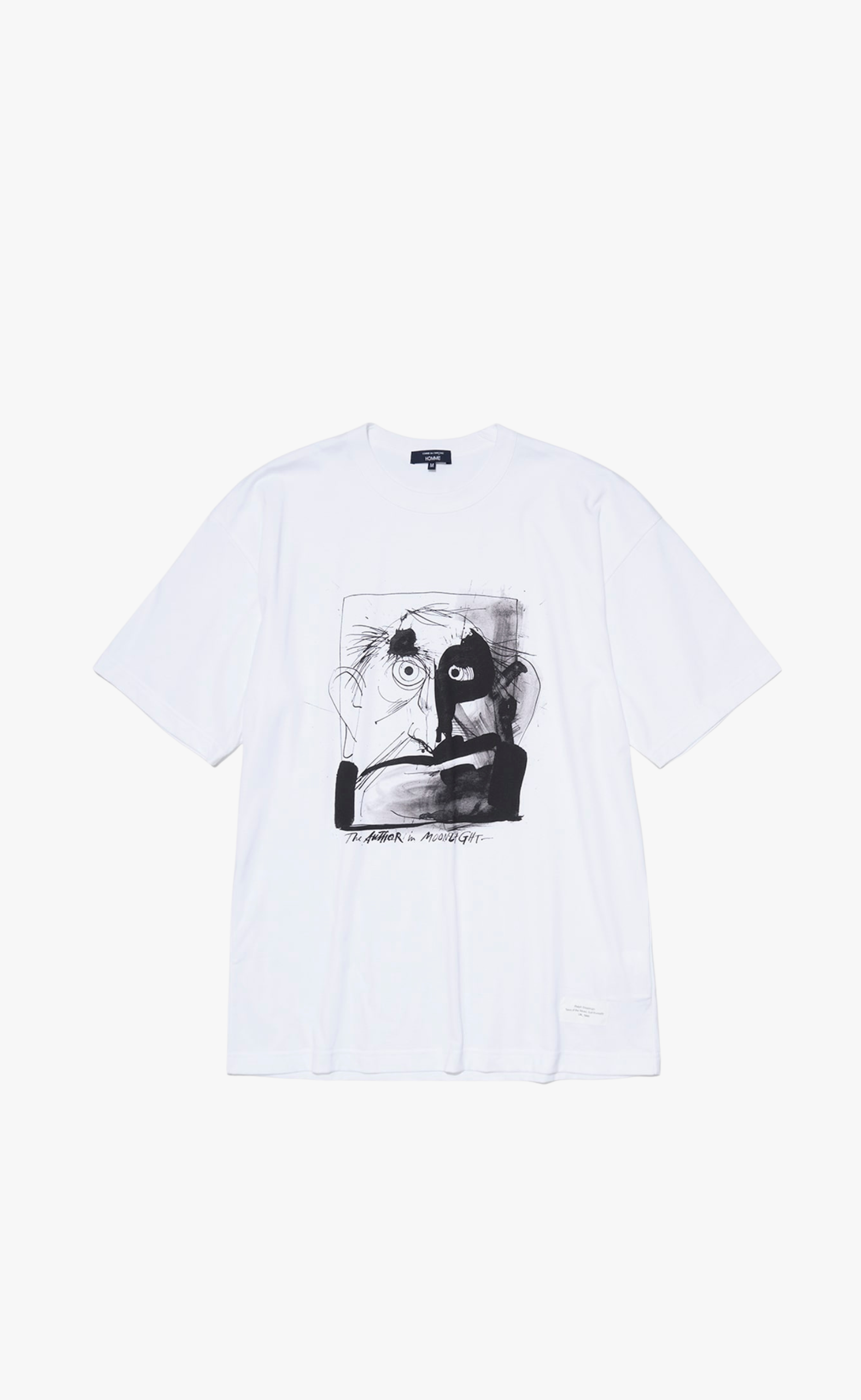 ARTWORK PRINT WHITE BLACK T-SHIRT