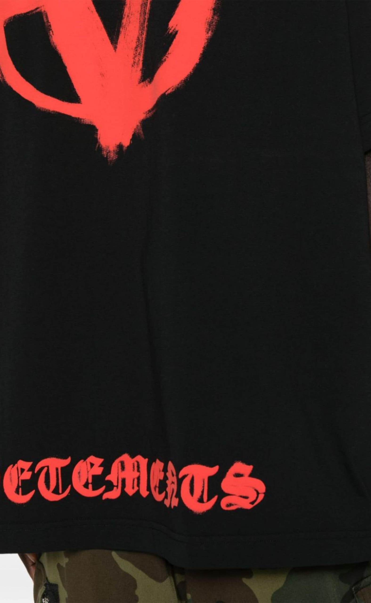 DOUBLE ANARCHY BLACK RED T-SHIRT