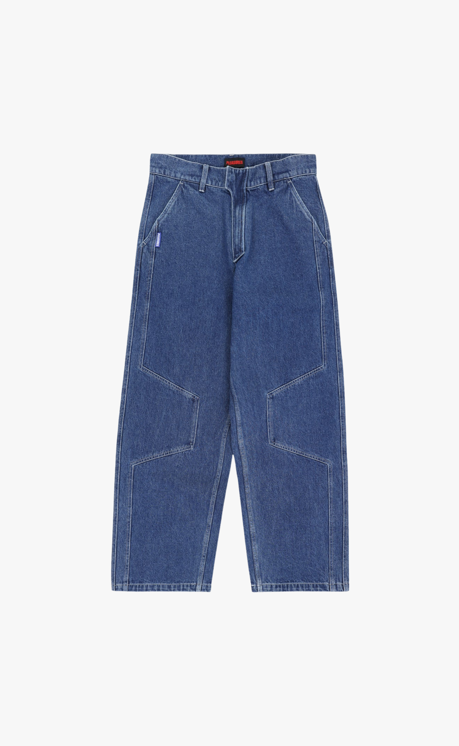 POSITION BAGGY INDIGO JEANS