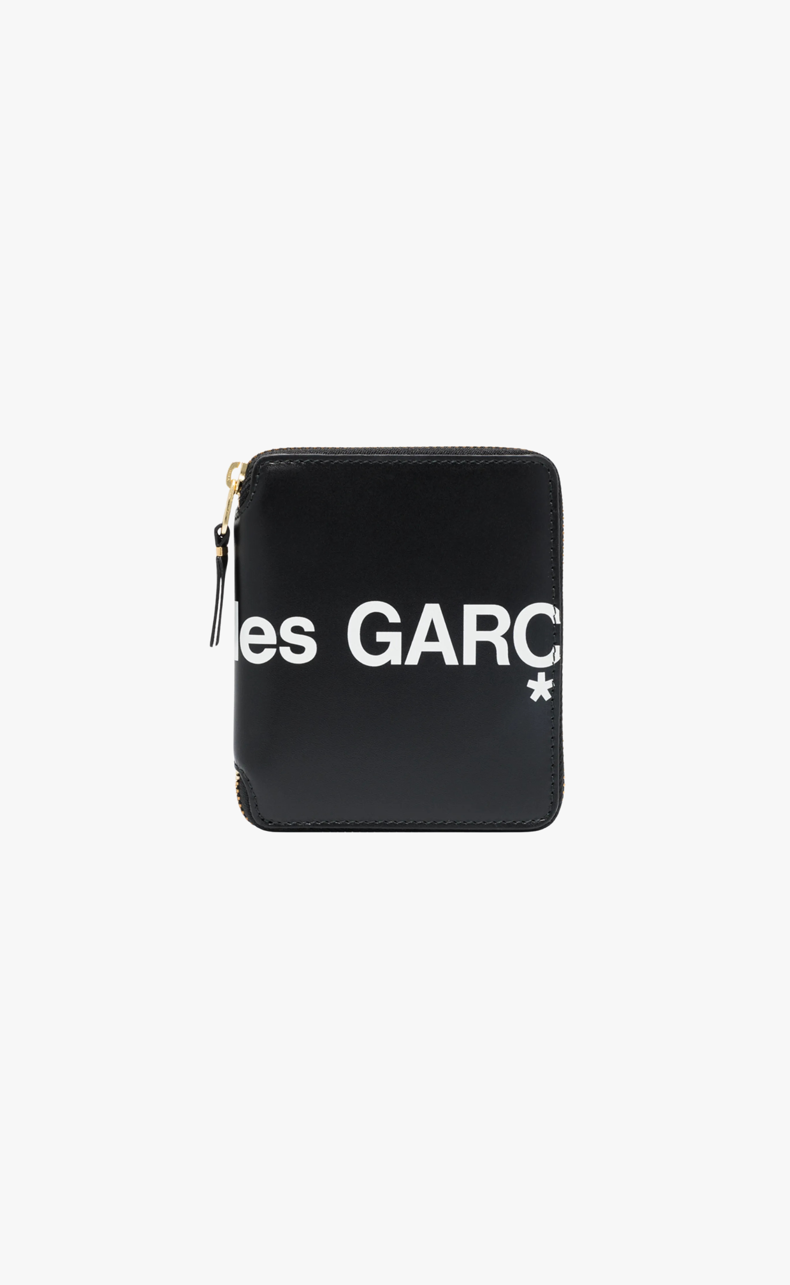 CDG Huge Logo Full Zip Black Wallet