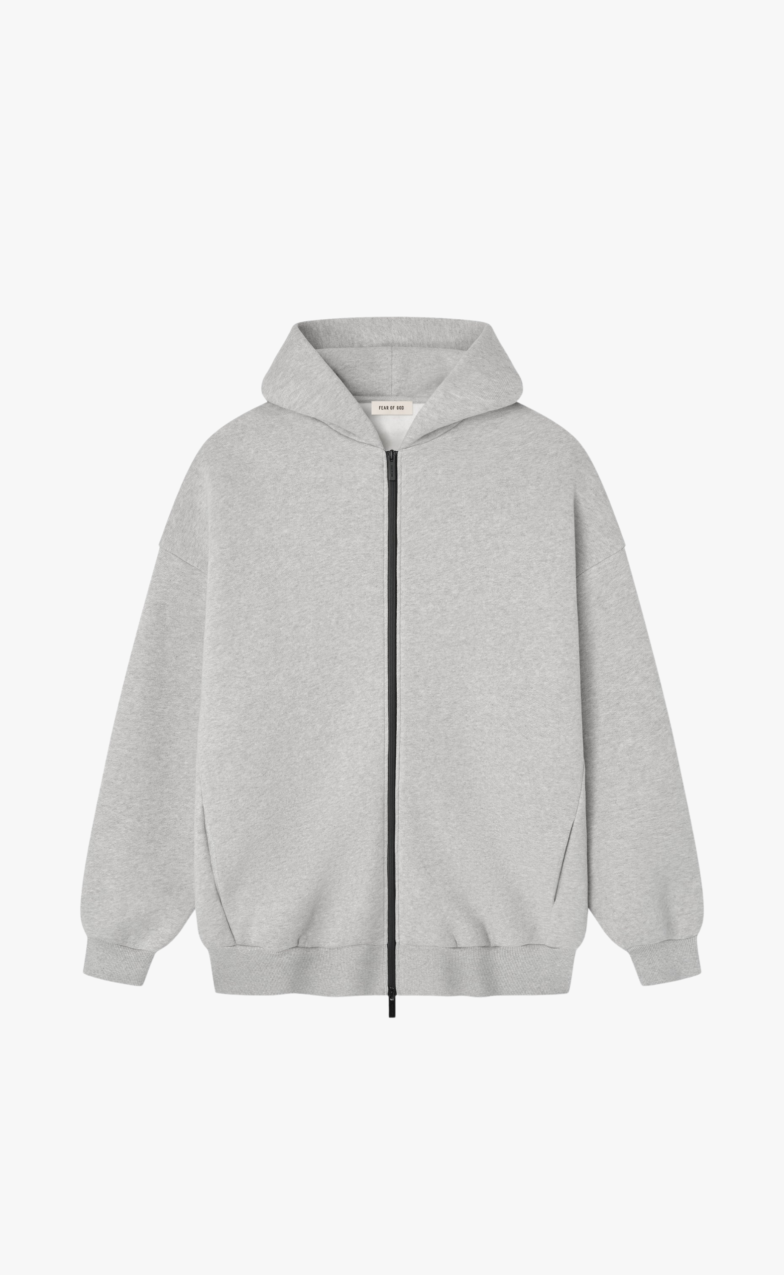 ATHLETICS ZIP UP MELANGE GREY HOODIE