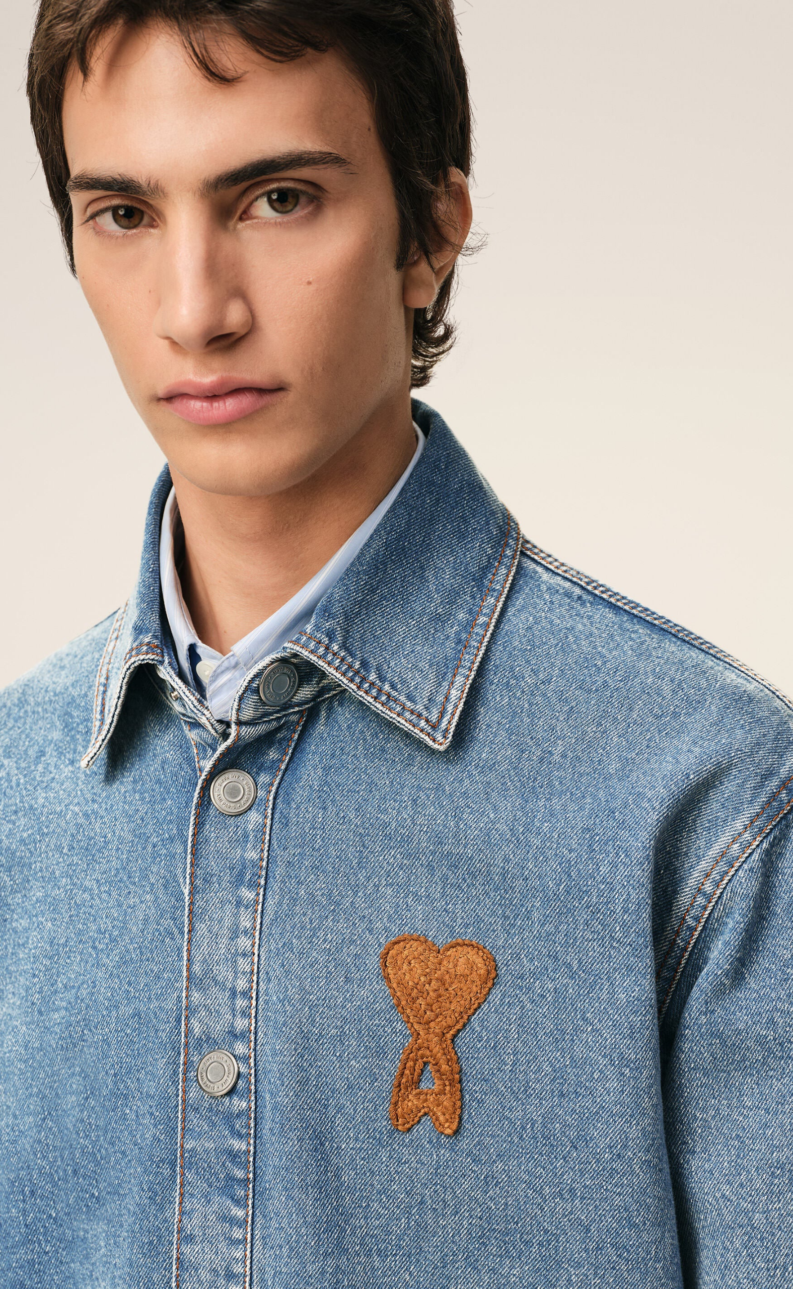 AMI DE COEUR KNITTED DENIM SHIRT