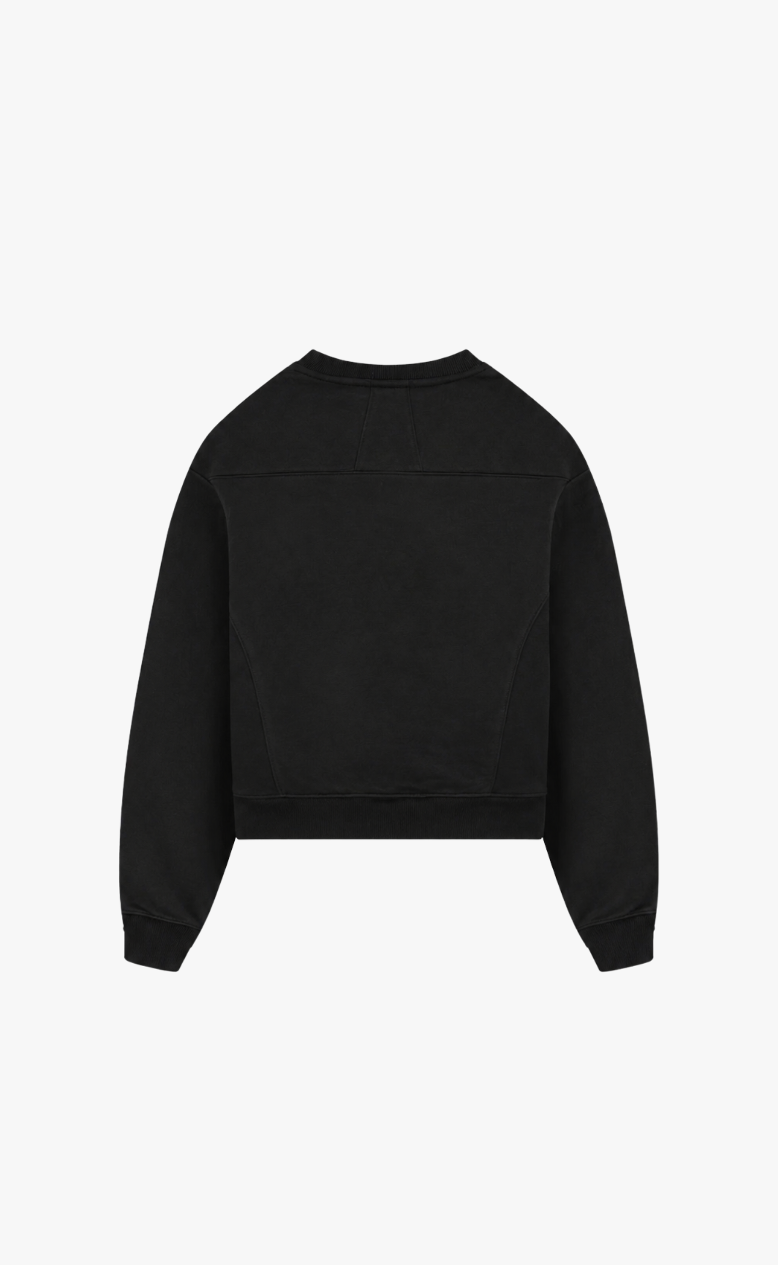 CLASSIQUE BOTTOM LOGO BLACK CREWNECK