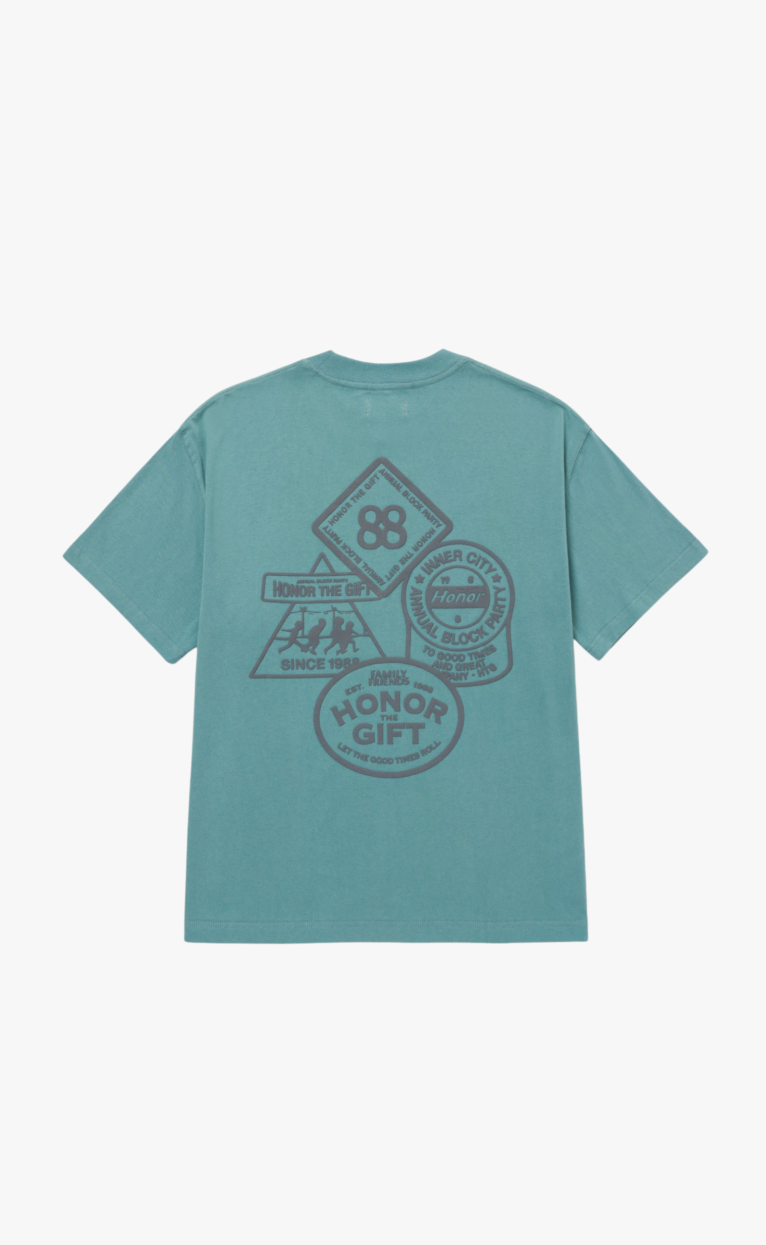 88 BLOCK GREEN T-SHIRT